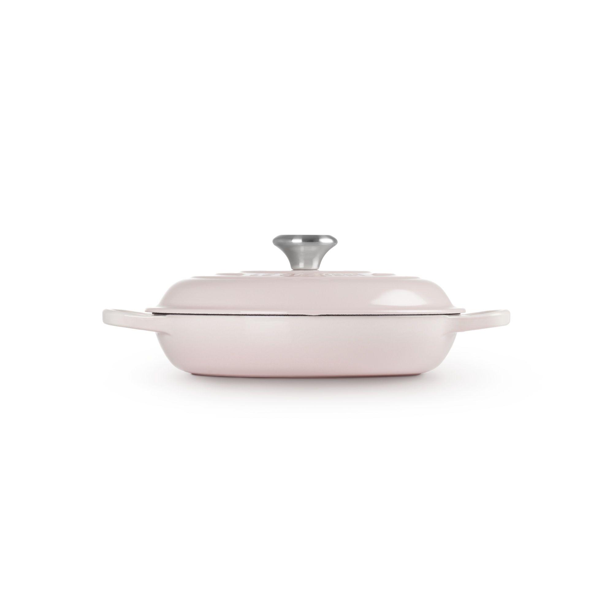 Le Creuset Cacerola Baja 26cm Shell Pink Hierro-3