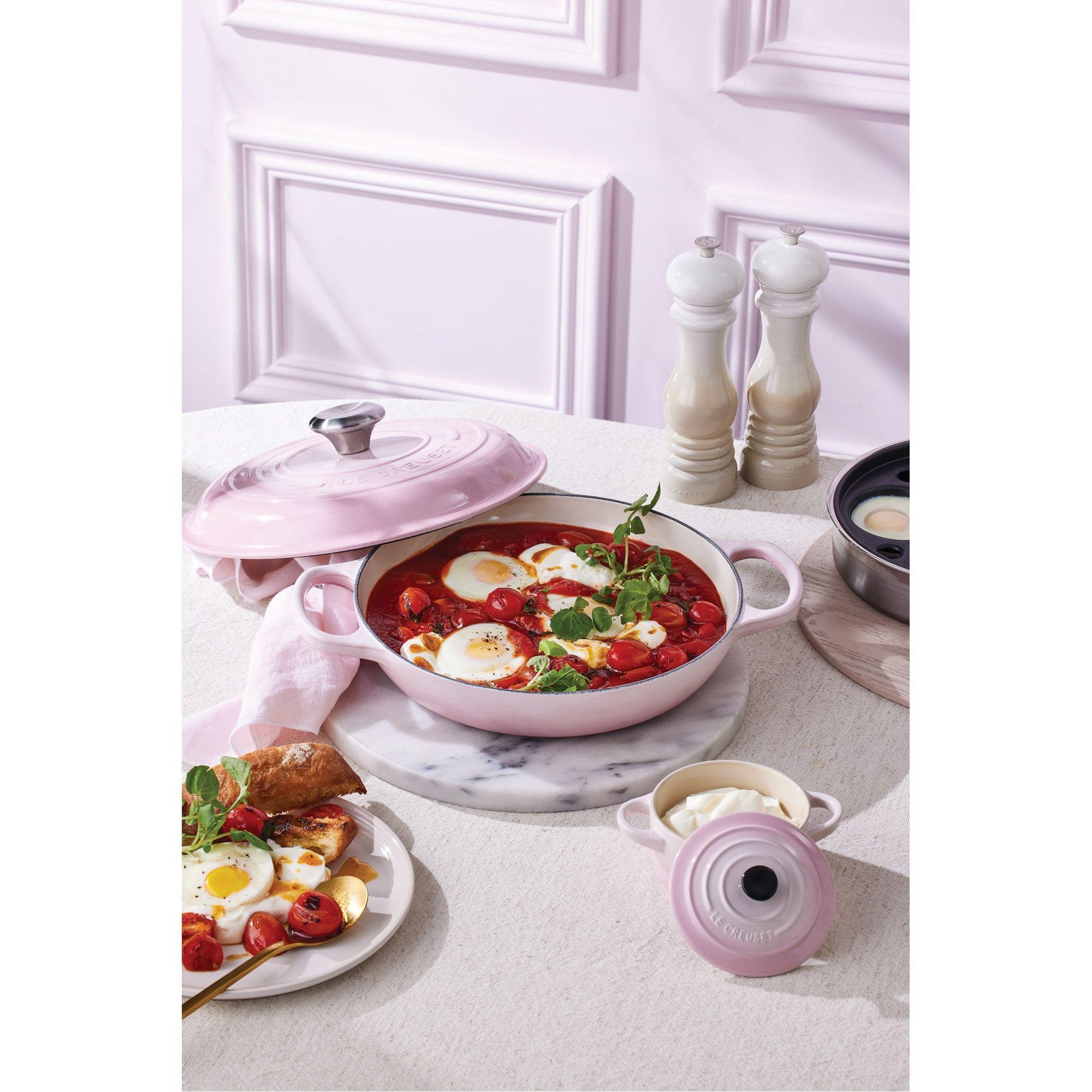 Le Creuset Cacerola Baja 26cm Shell Pink Hierro-5