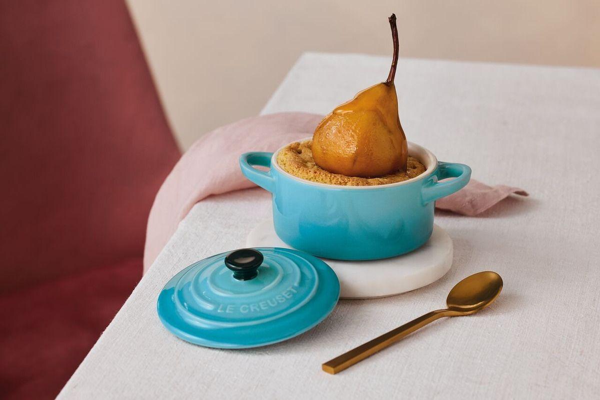 Le Creuset Mini Cocotte Redonda 10 Cm Azul Caribe Cerámica-2