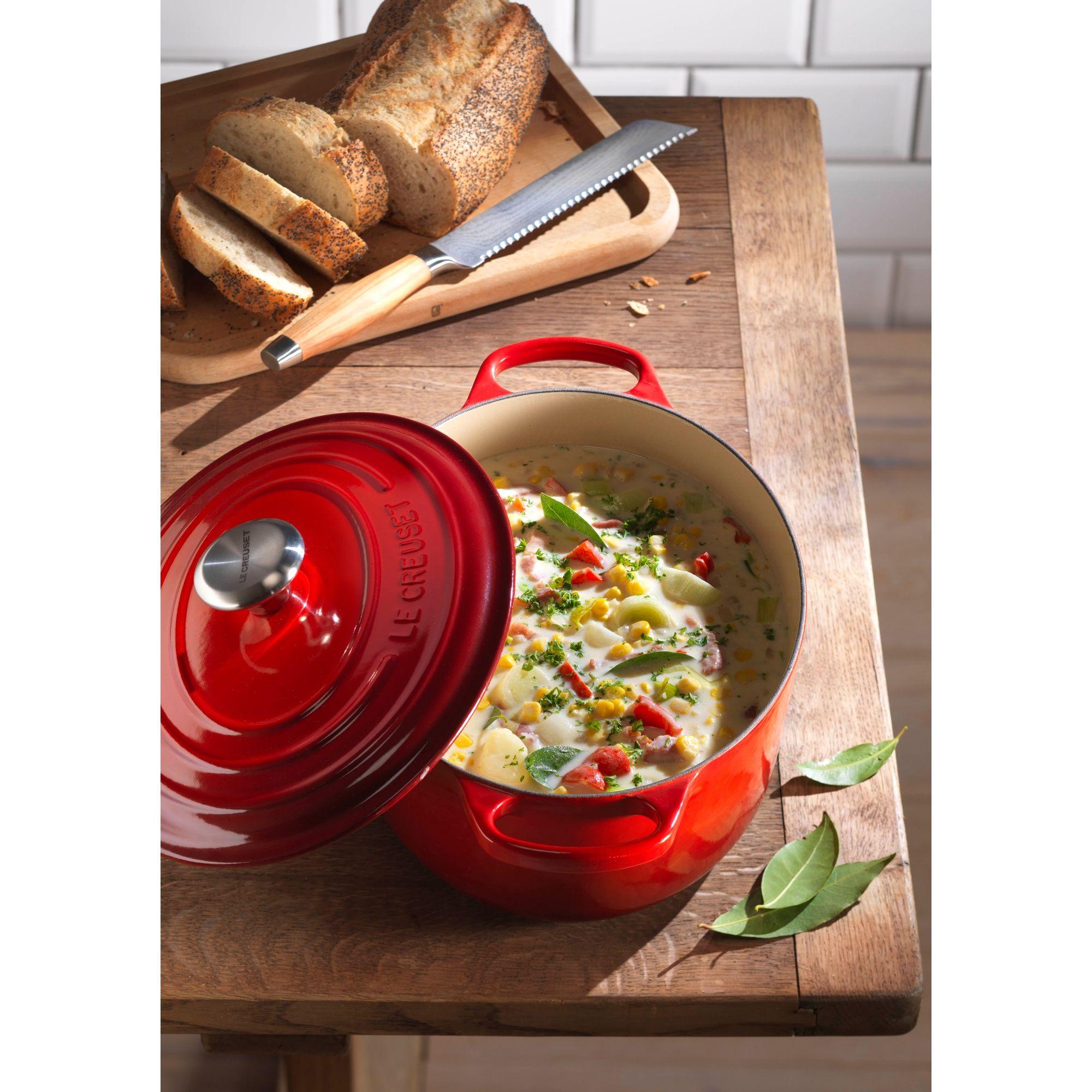 Le Creuset Cocotte Ovalada 27cm Cereza Hierro-4