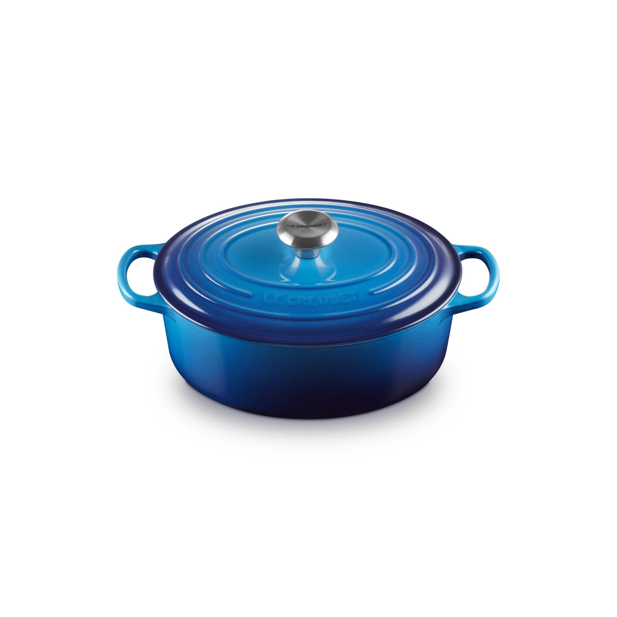 Le Creuset Cocotte Ovalada 27cm Azul Azure Hierro-2