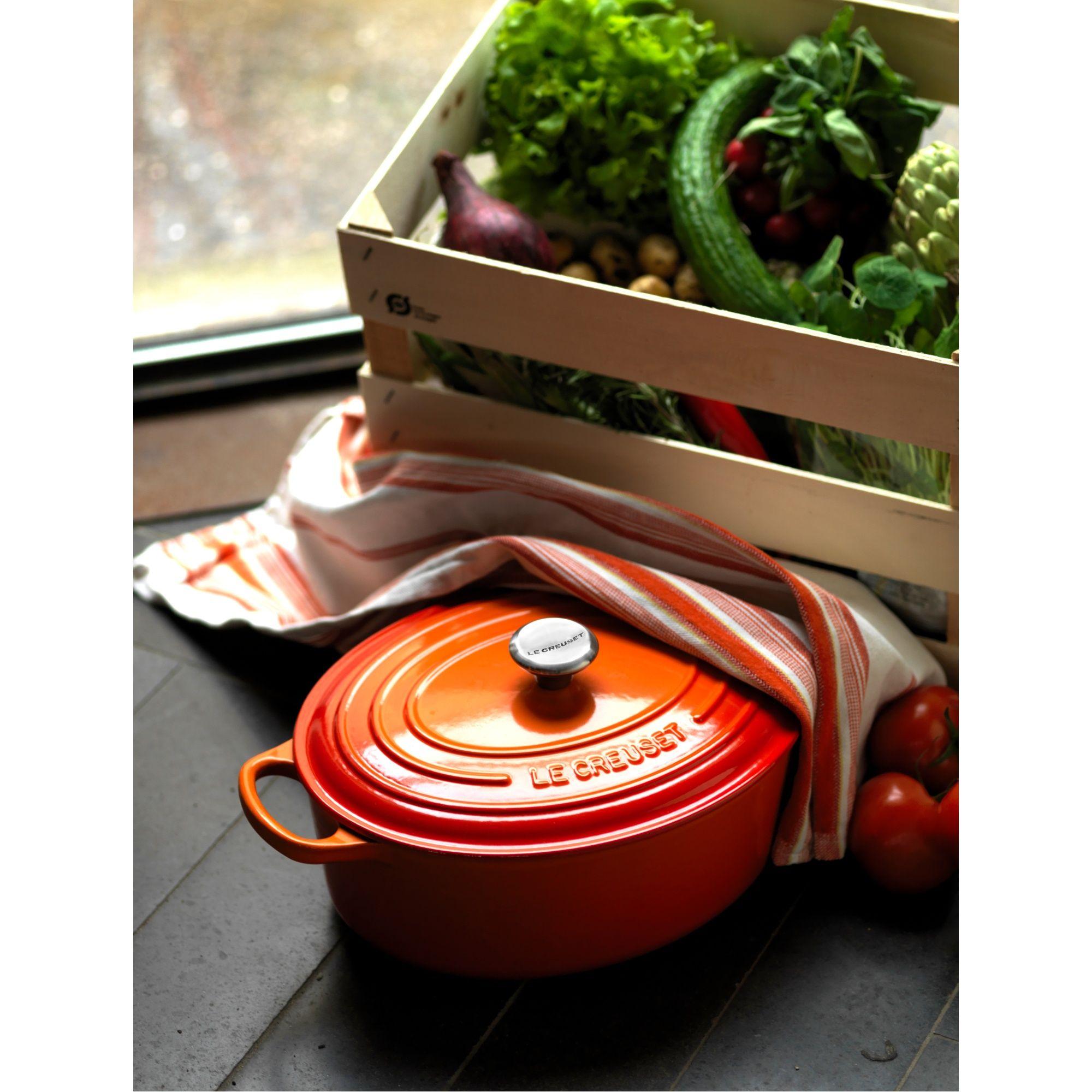 Le Creuset Cocotte Ovalada 27cm Volcánico Hierro-4