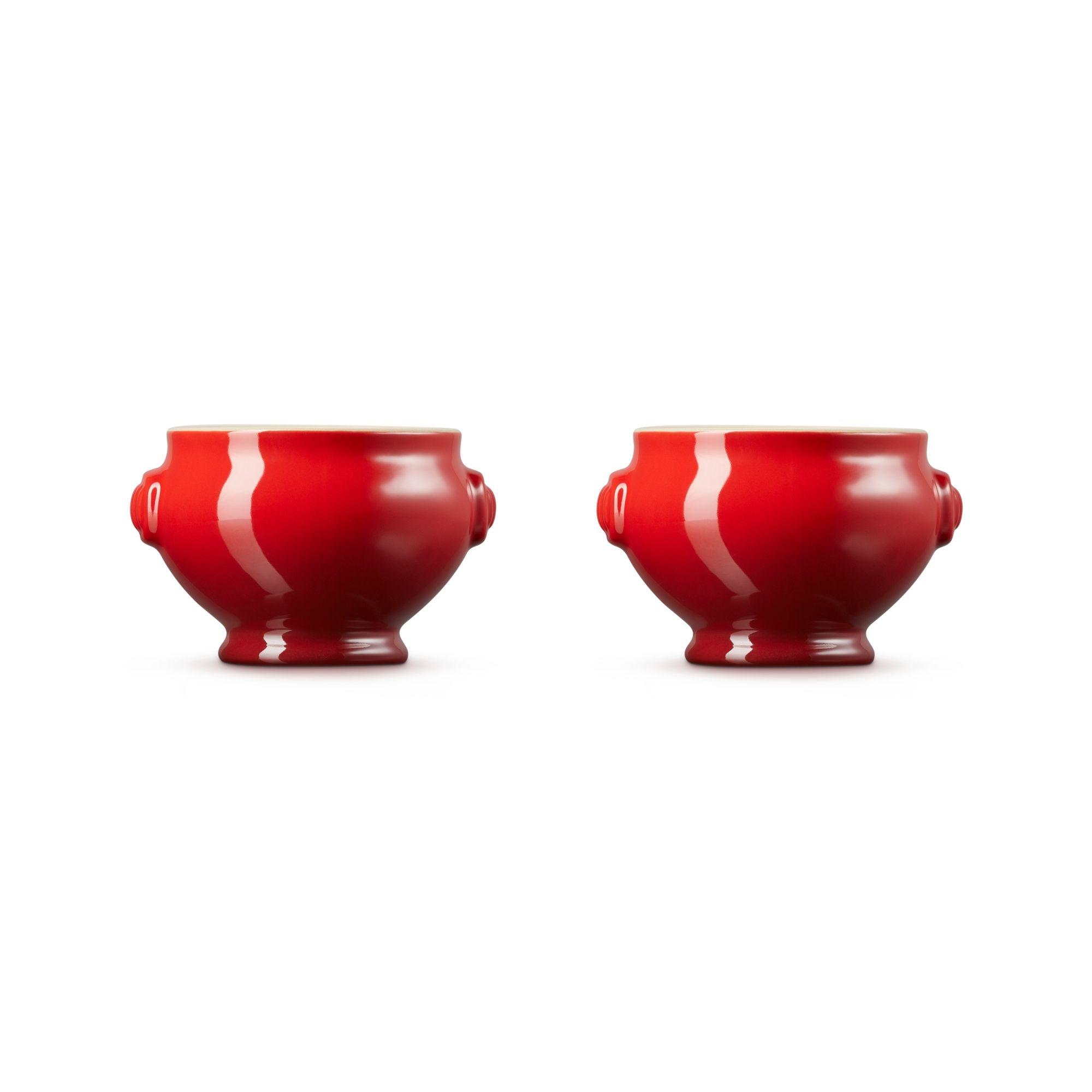 Le Creuset Set De 2 Soperas Sin Tapa Cereza Cerámica-0