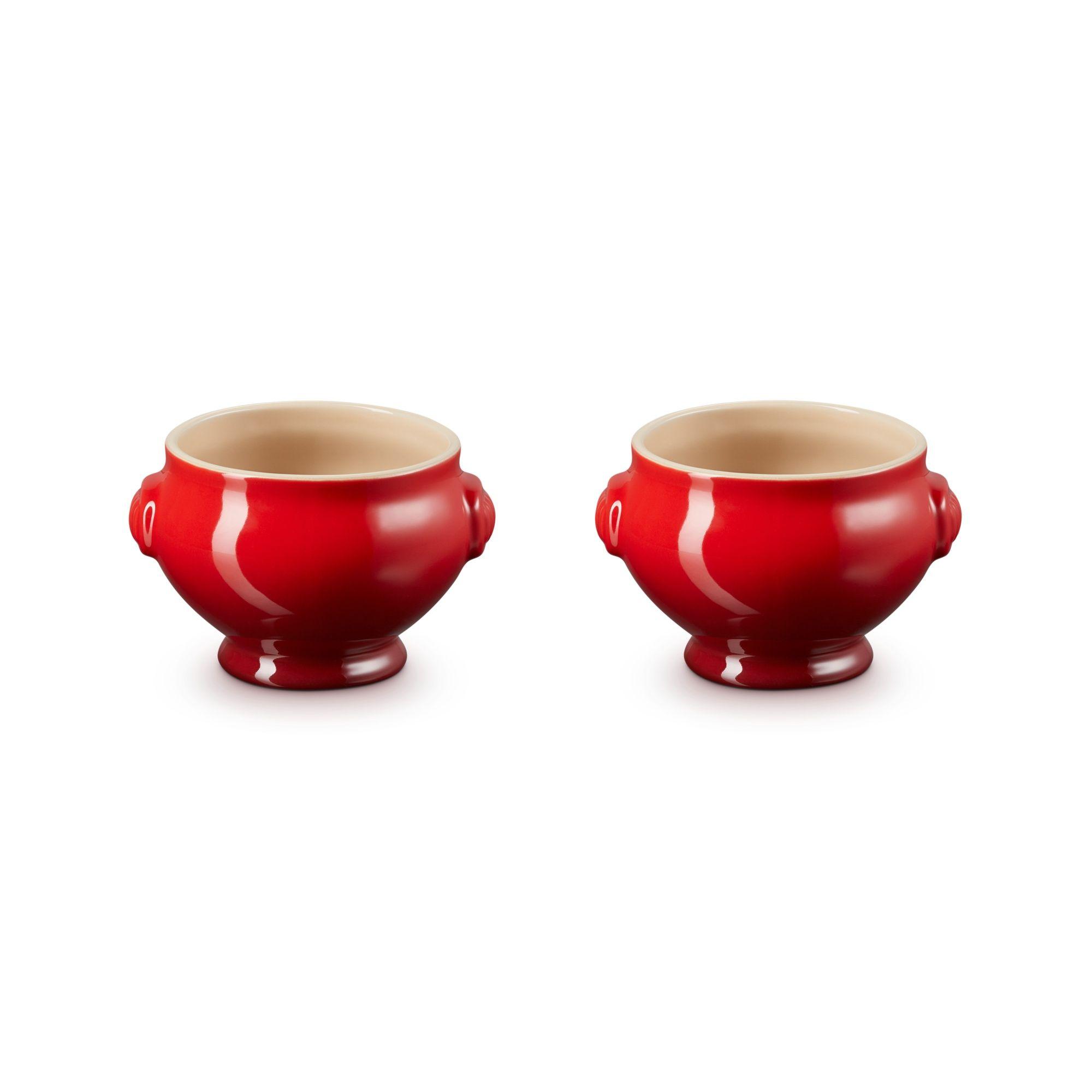 Le Creuset Set De 2 Soperas Sin Tapa Cereza Cerámica-1