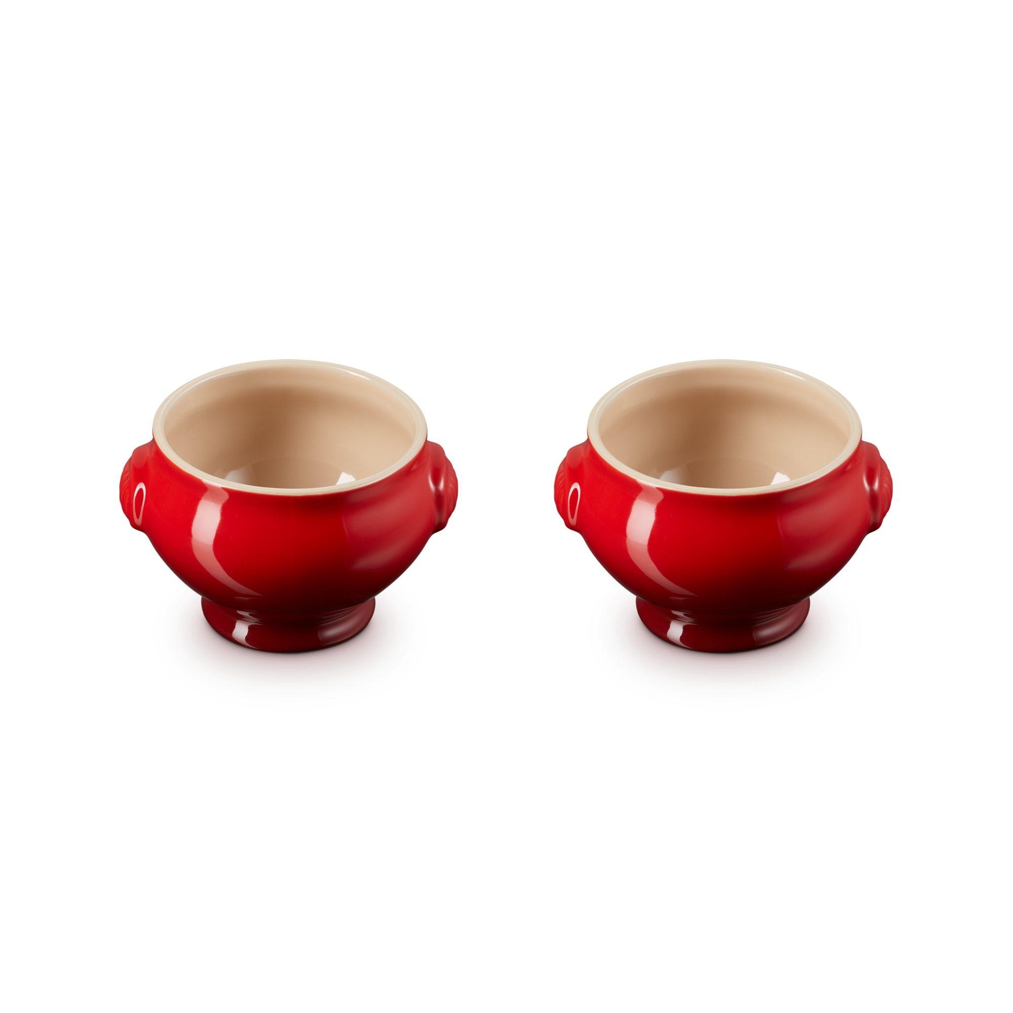 Le Creuset Set De 2 Soperas Sin Tapa Cereza Cerámica-2