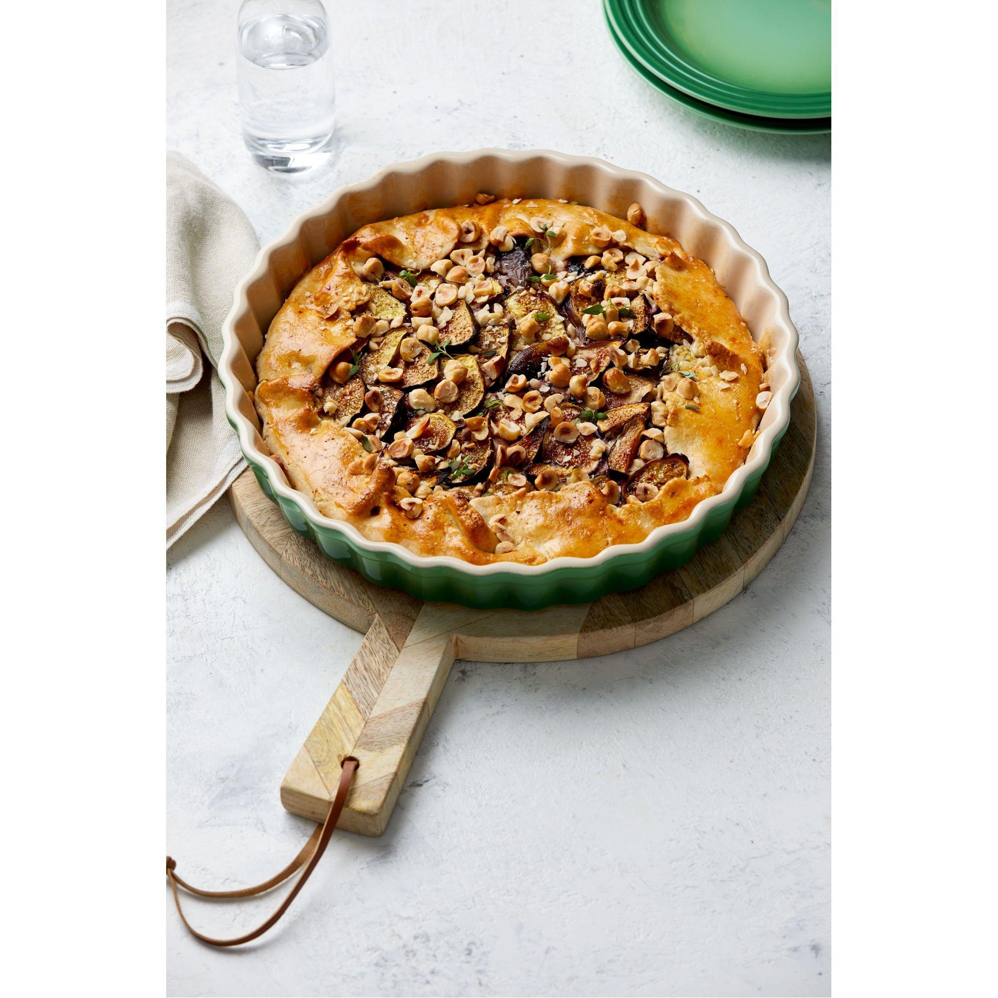 Le Creuset Molde de Tarta 28cm Verde Bamboo Cerámica-3