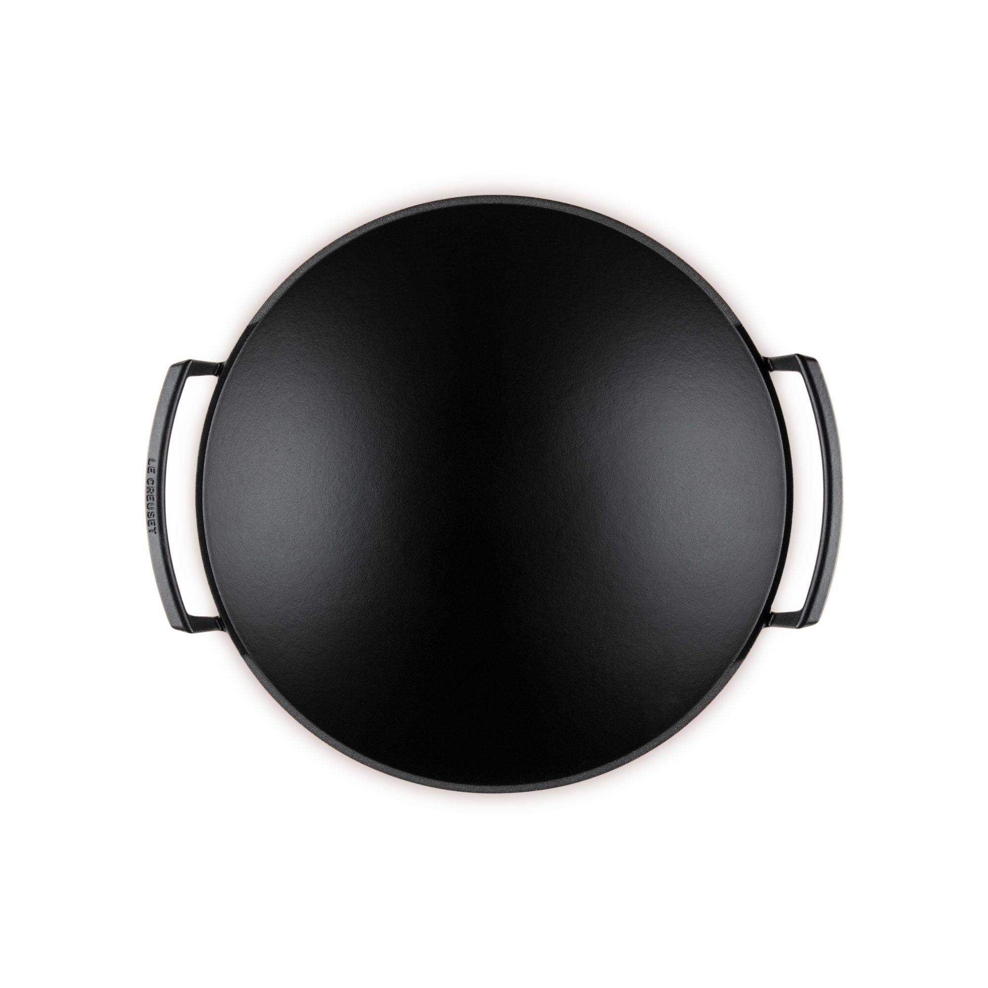 Le Creuset Wok Con Tapa De Vidrio 36Cm Volcánico Hierro-4