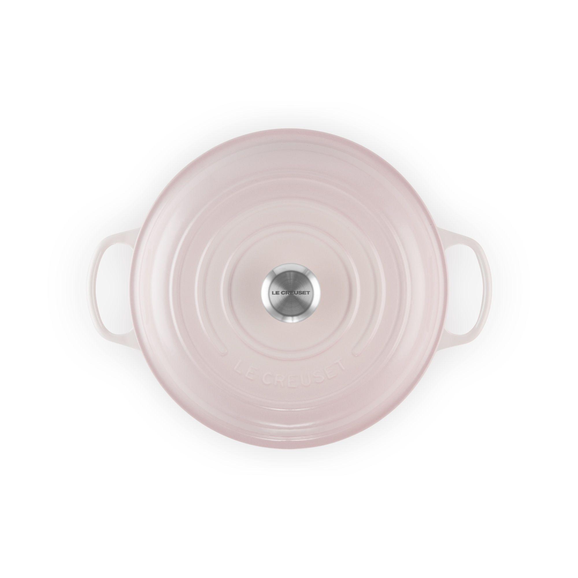 Le Creuset Cacerola Baja 30cm Shell Pink Hierro-3
