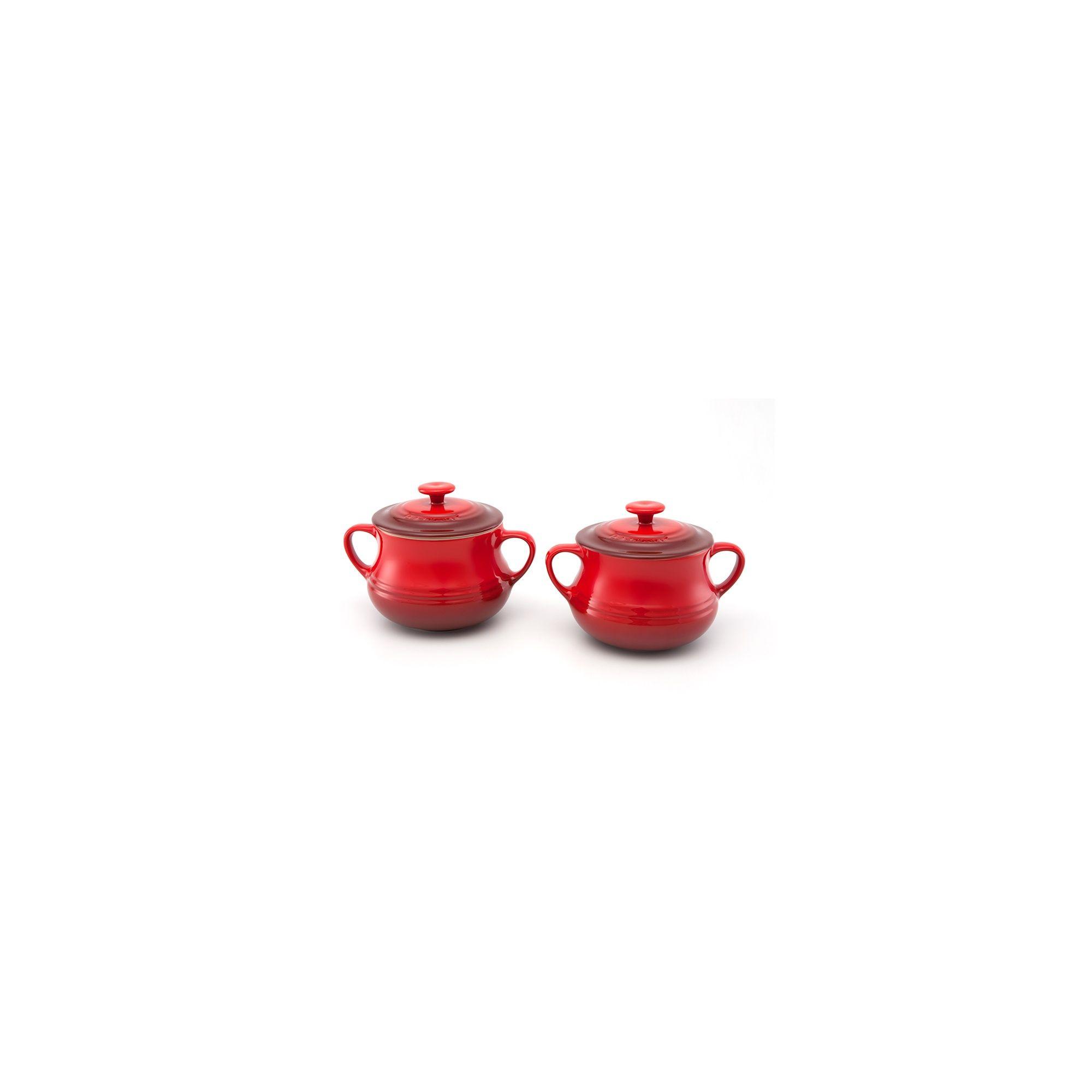 Le Creuset Set 2 Sopera con Tapa Cereza Cerámica-0