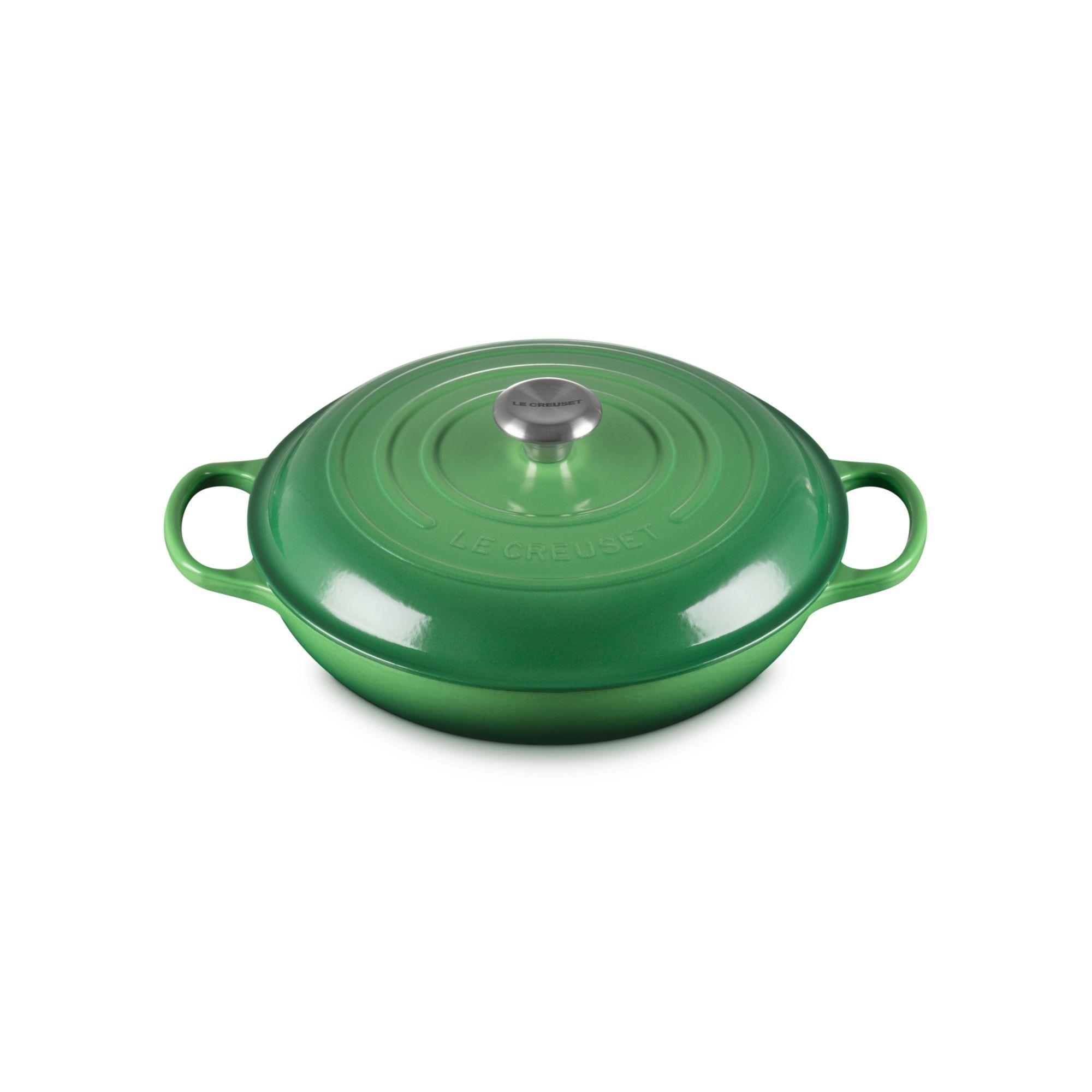 Le Creuset Cacerola Baja 30cm Verde Bamboo Hierro-2