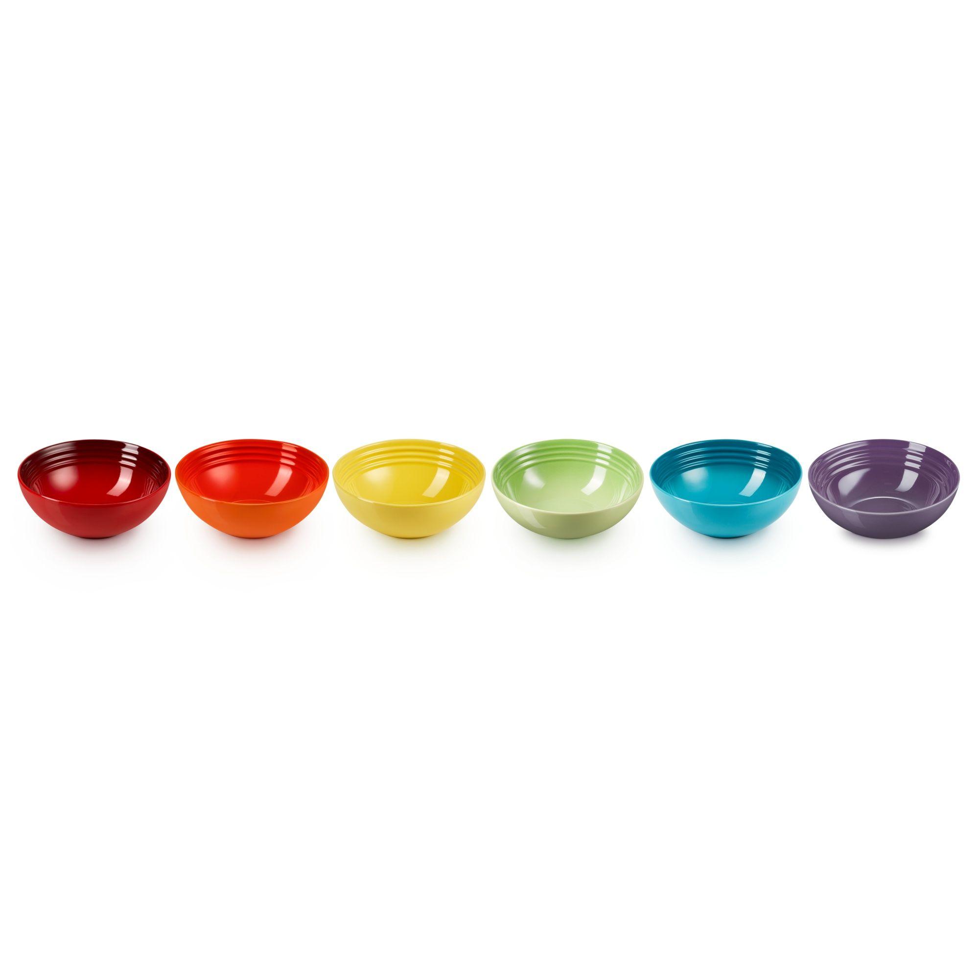 Le Creuset Set 6 Bowl Vancouver 16cm Rainbow Cerámica-2