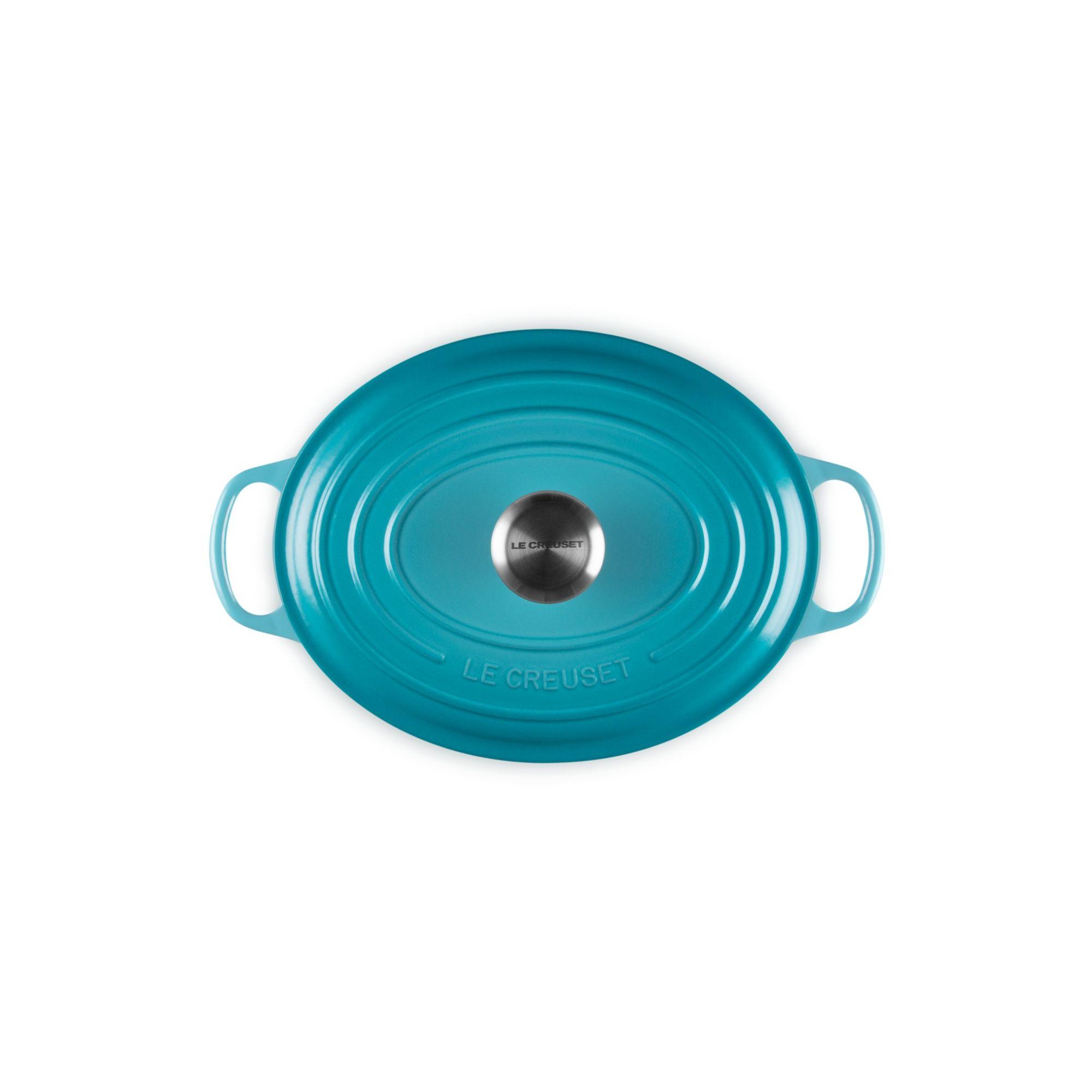 Le Creuset Cocotte Ovalada 27cm Azul Caribe Hierro-3