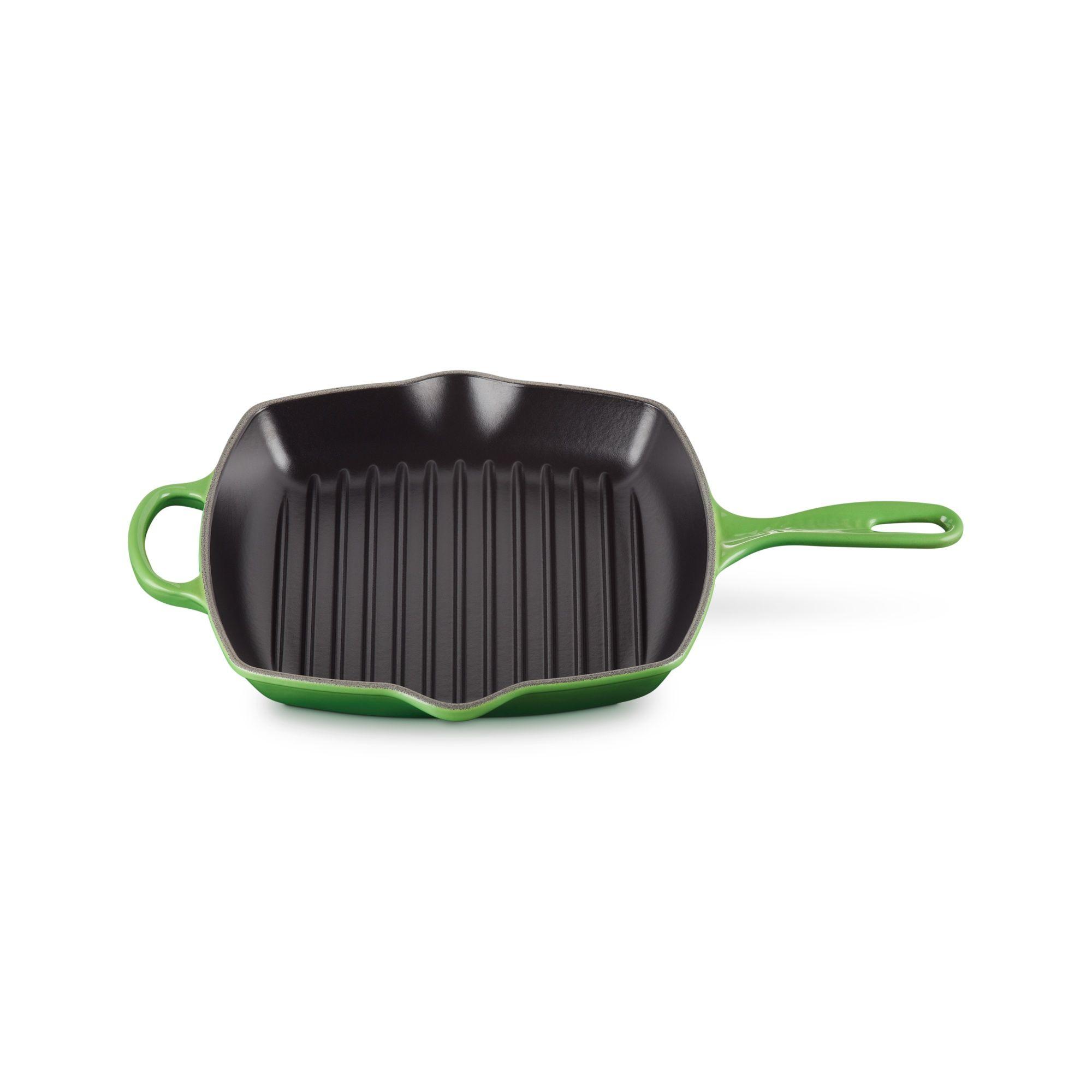 Le Creuset Skillet Grill Cuadrada 26cm Verde Bamboo Hierro-2