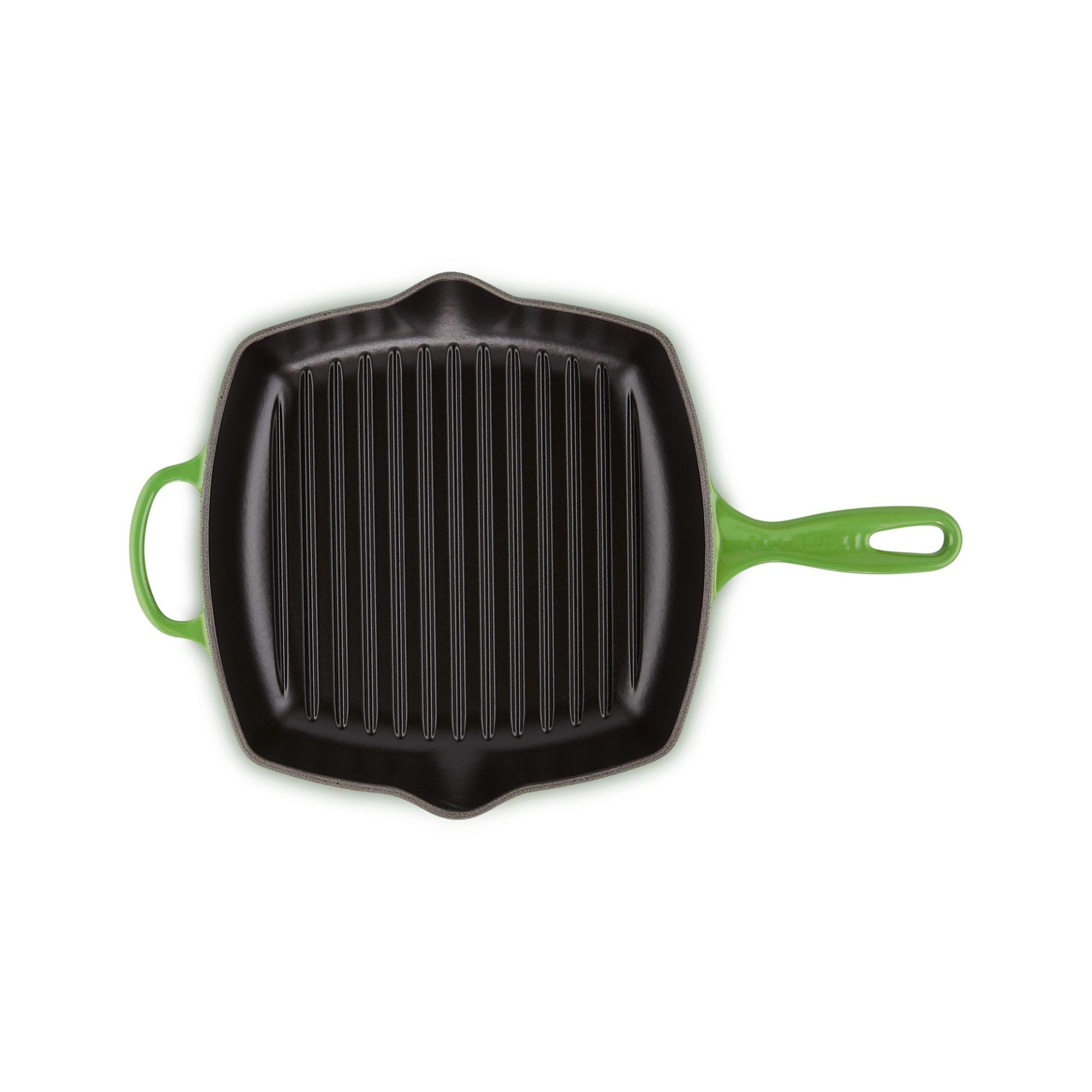 Le Creuset Skillet Grill Cuadrada 26cm Verde Bamboo Hierro-3