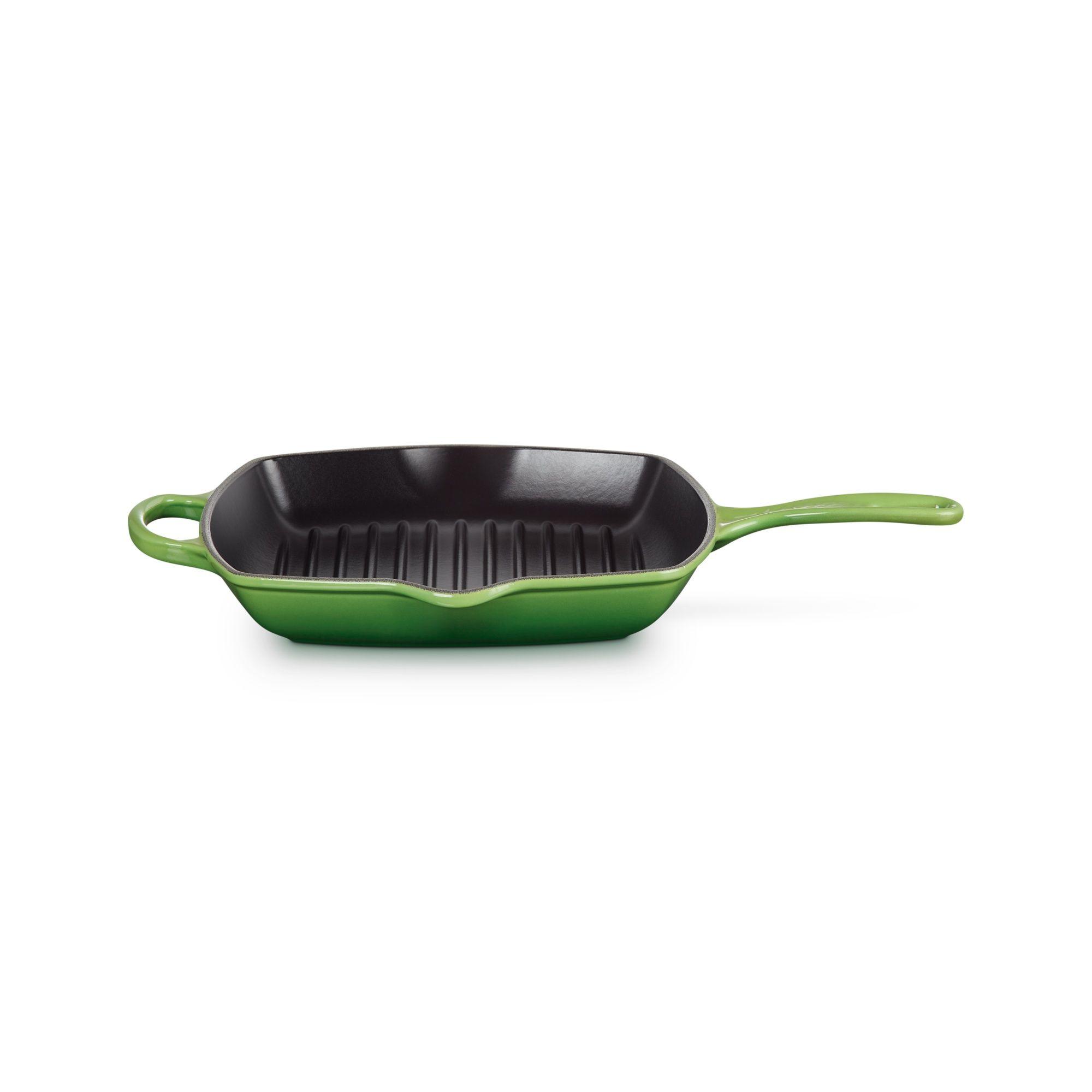 Le Creuset Skillet Grill Cuadrada 26cm Verde Bamboo Hierro-3
