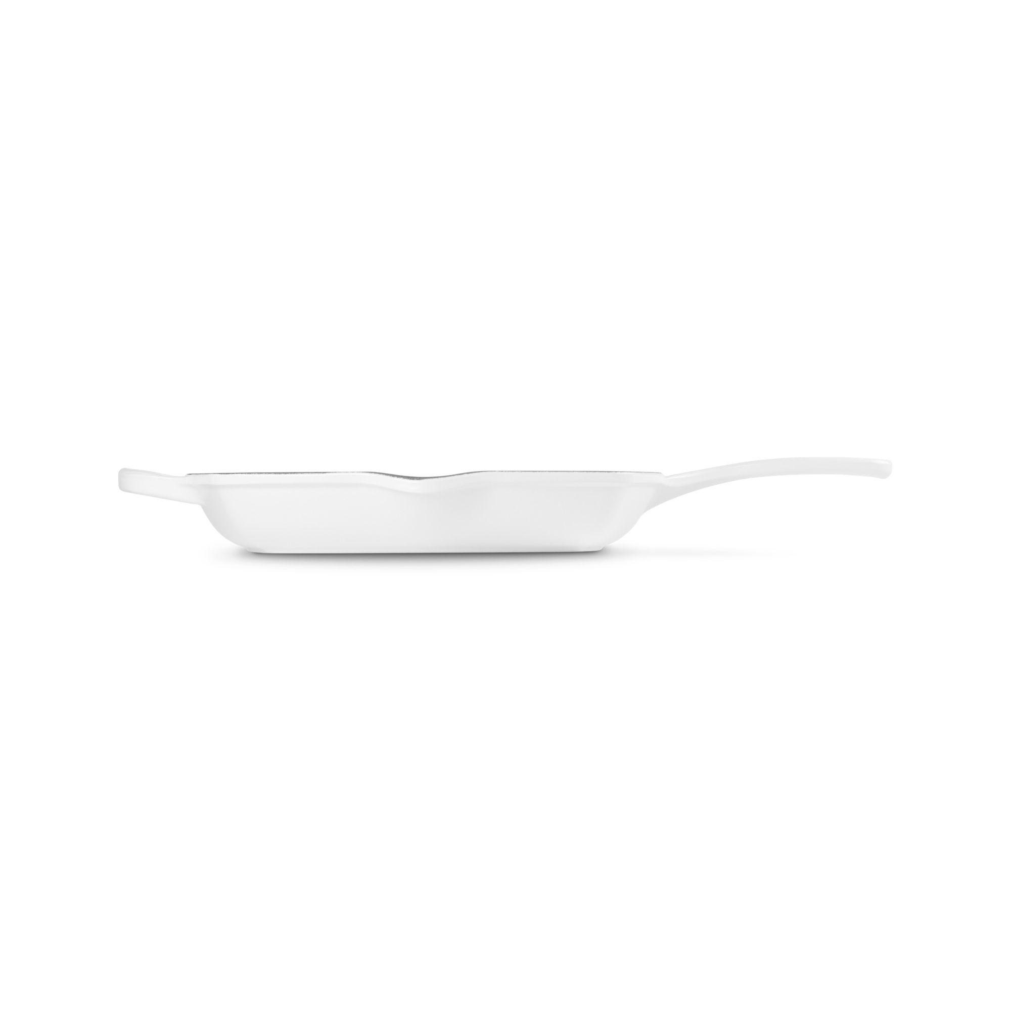 Le Creuset Skillet Grill Cuadrada 26Cm White Hierro-3