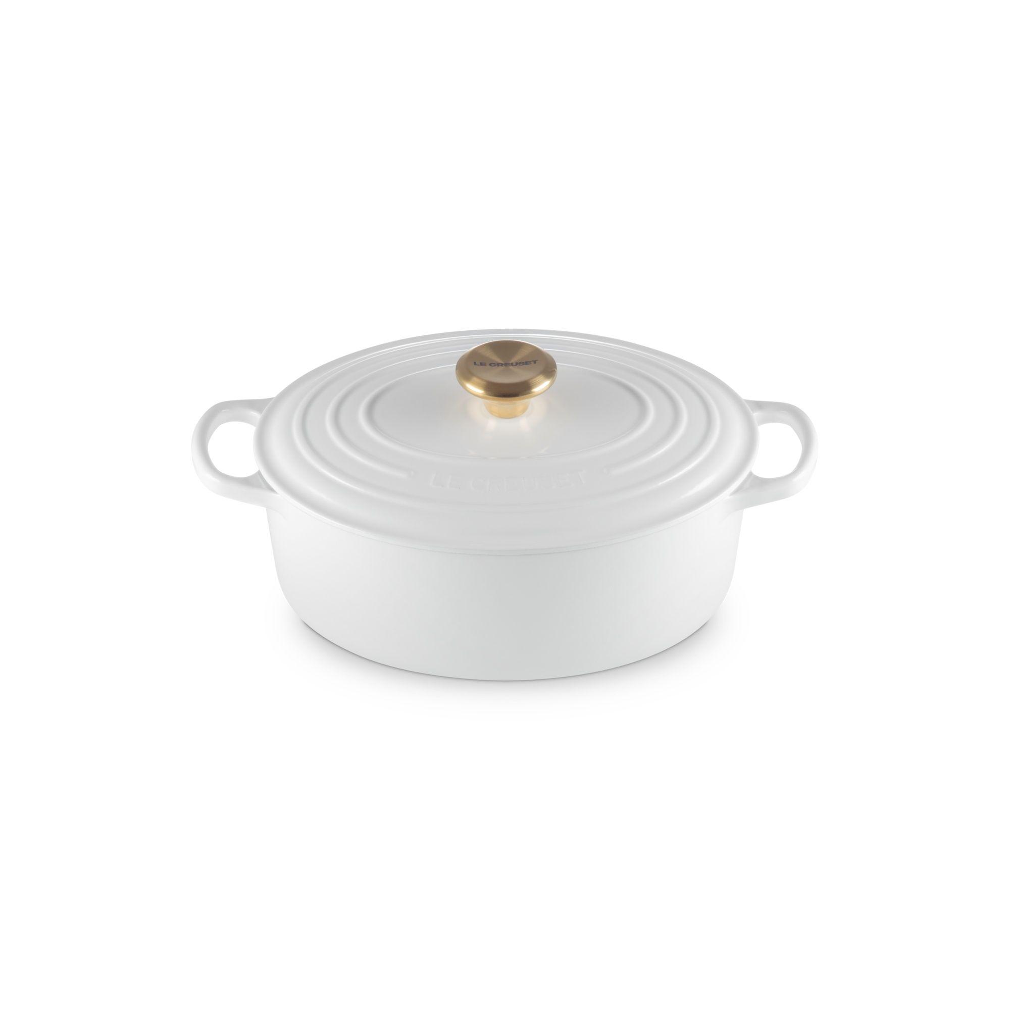 Le Creuset Cocotte Ovalada 27cm White Hierro-0