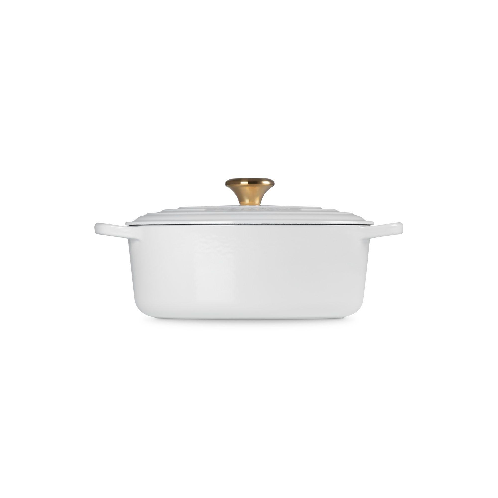 Le Creuset Cocotte Ovalada 27cm White Hierro-2