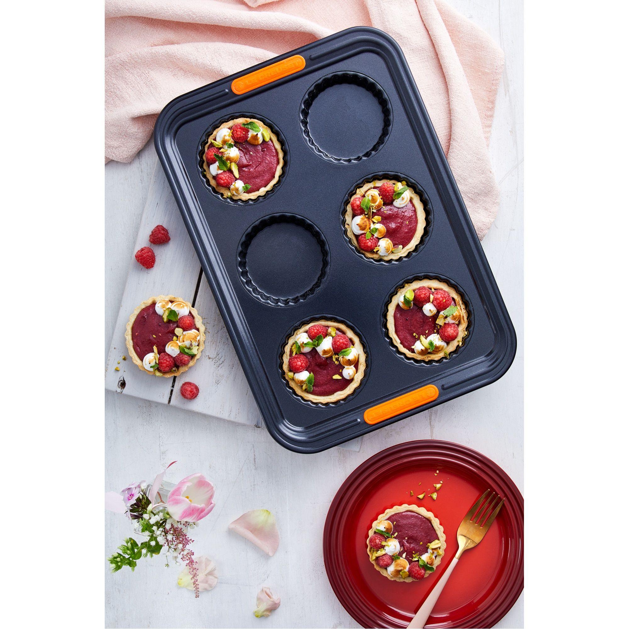 Le Creuset Molde para Hornear 6 Pcs tarta estriada-3
