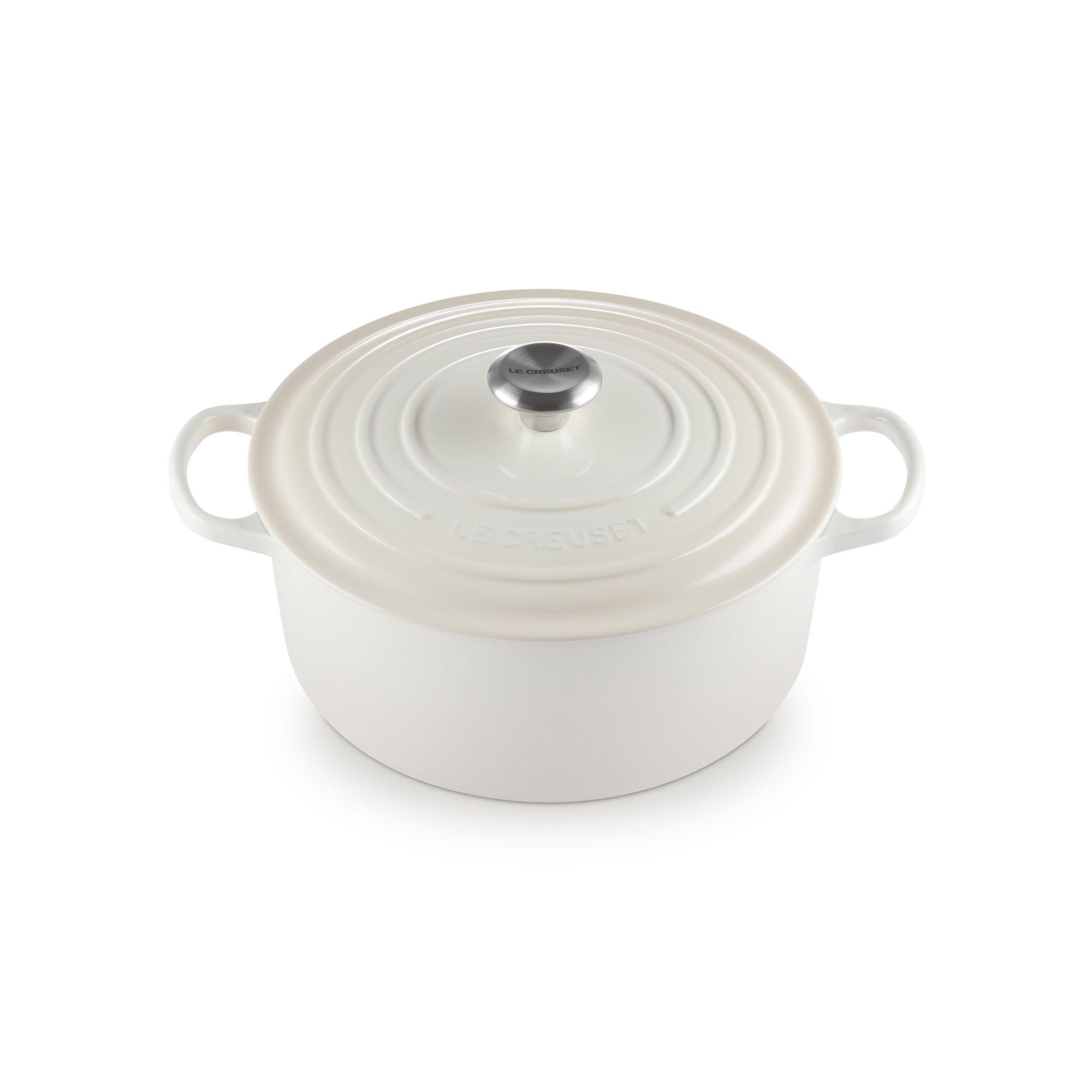 Le Creuset Cocotte Redonda 28cm Meringue Hierro-2