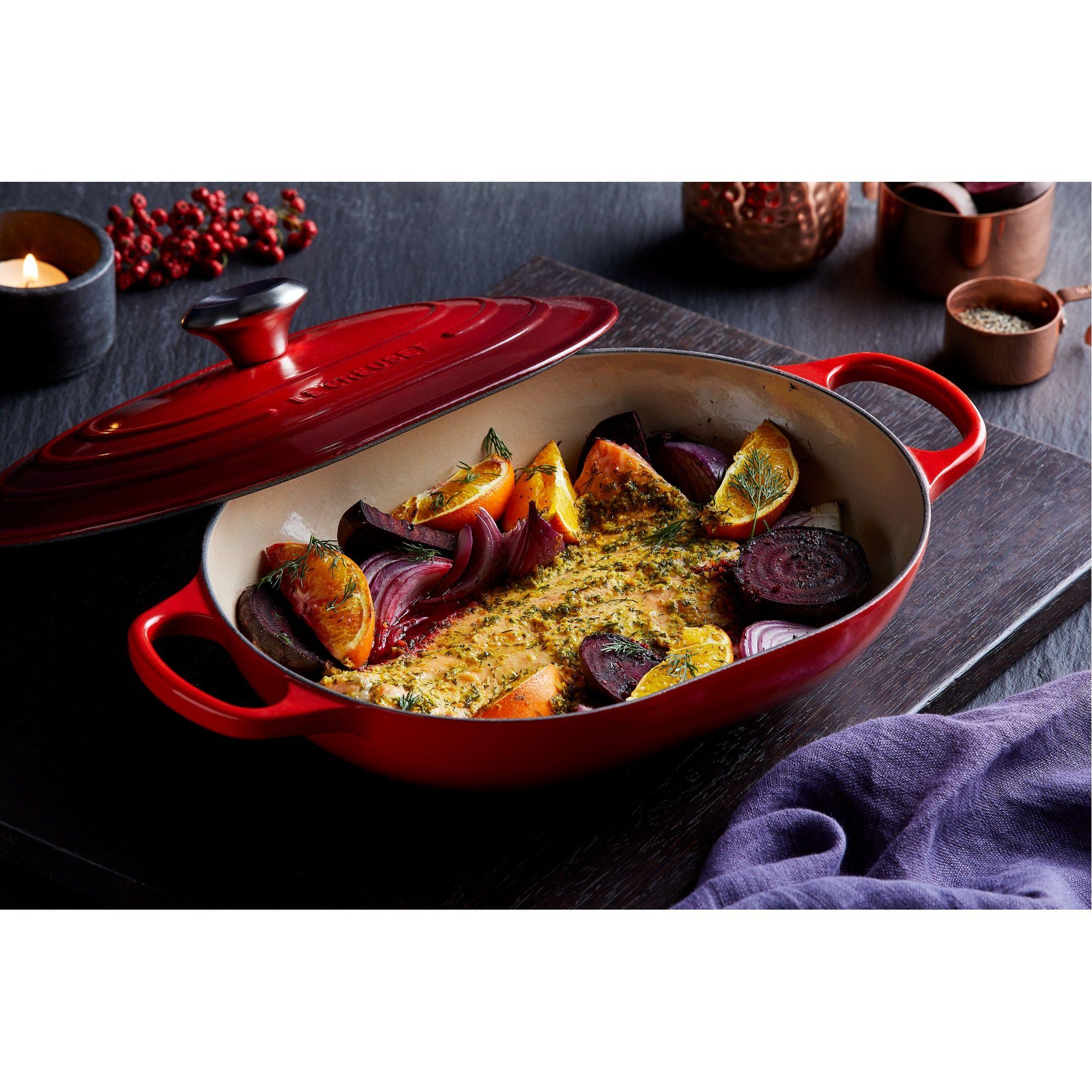 Le Creuset Cacerola Oblong 31cm Cereza Hierro-4