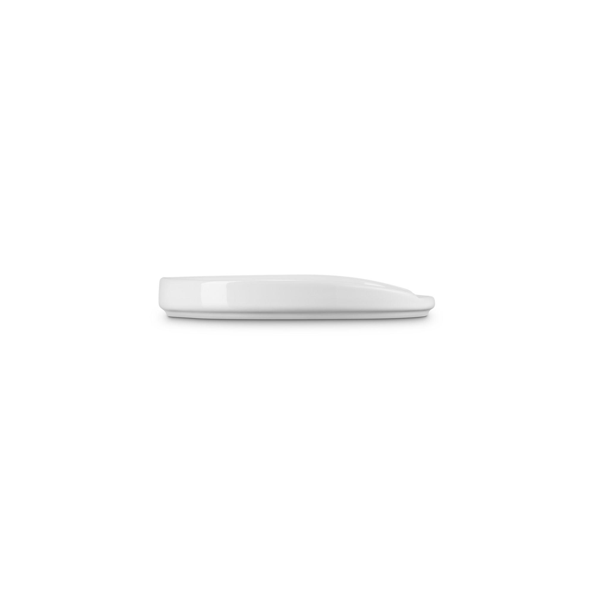 Le Creuset Reposa Cuchara Ovalado White Cerámica-0