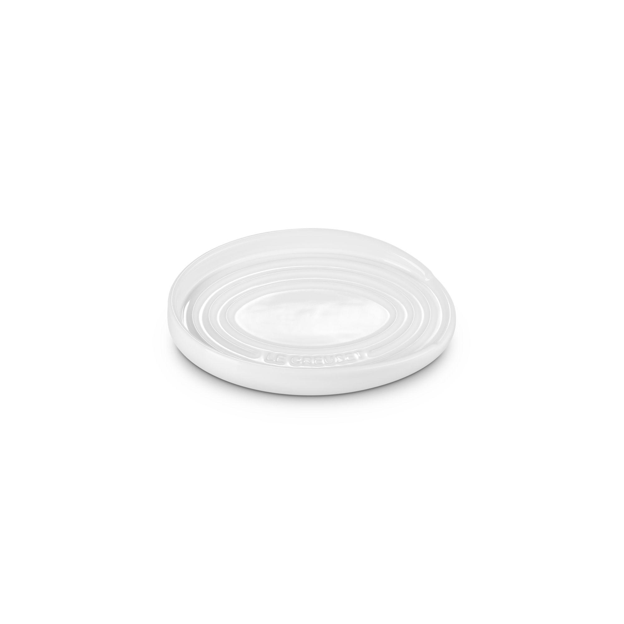 Le Creuset Reposa Cuchara Ovalado White Cerámica-2