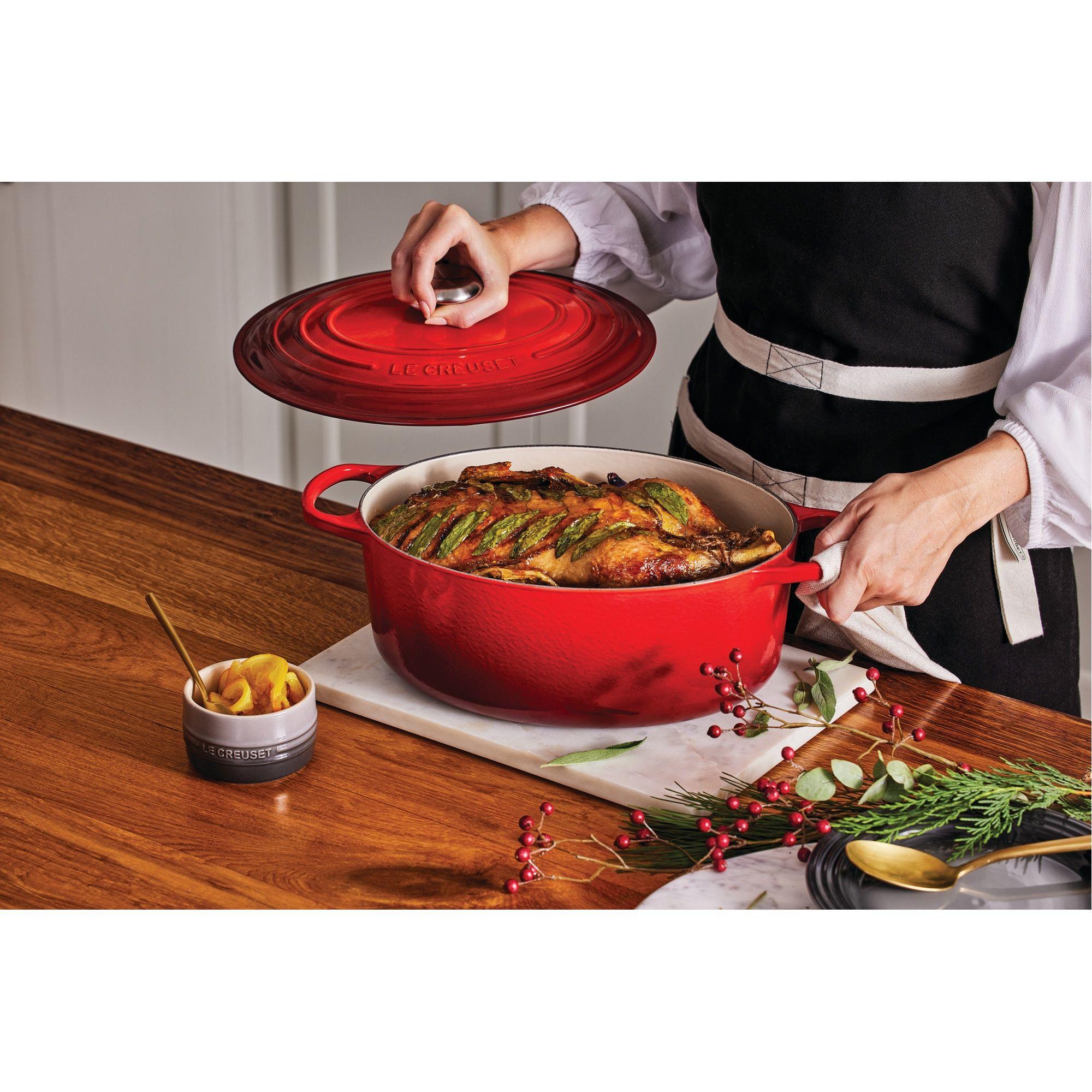 Le Creuset Cocotte Ovalada 31 cm Cereza Hierro-4