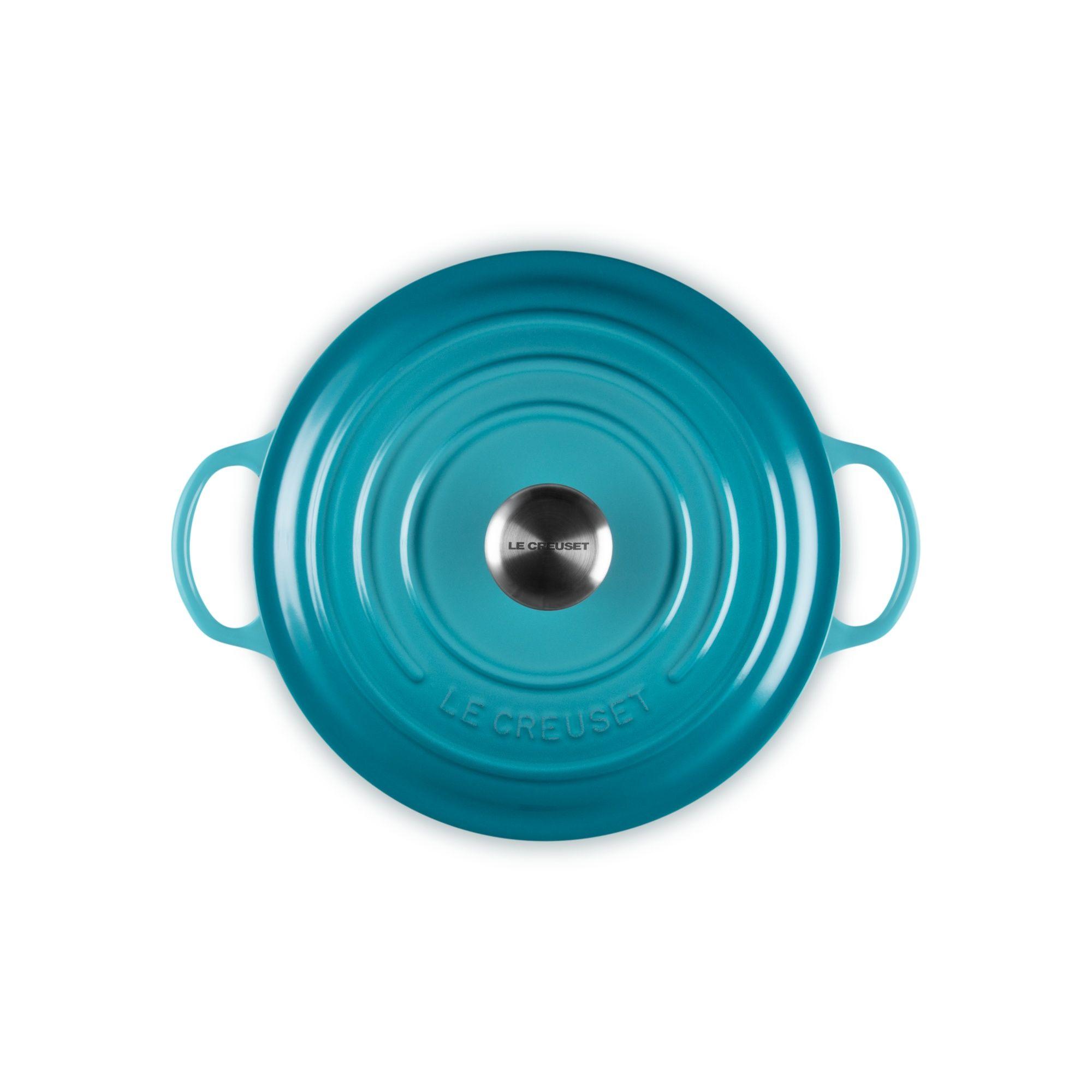 Le Creuset Marmita Gourmet 26Cm Azul Caribe Hierro-3