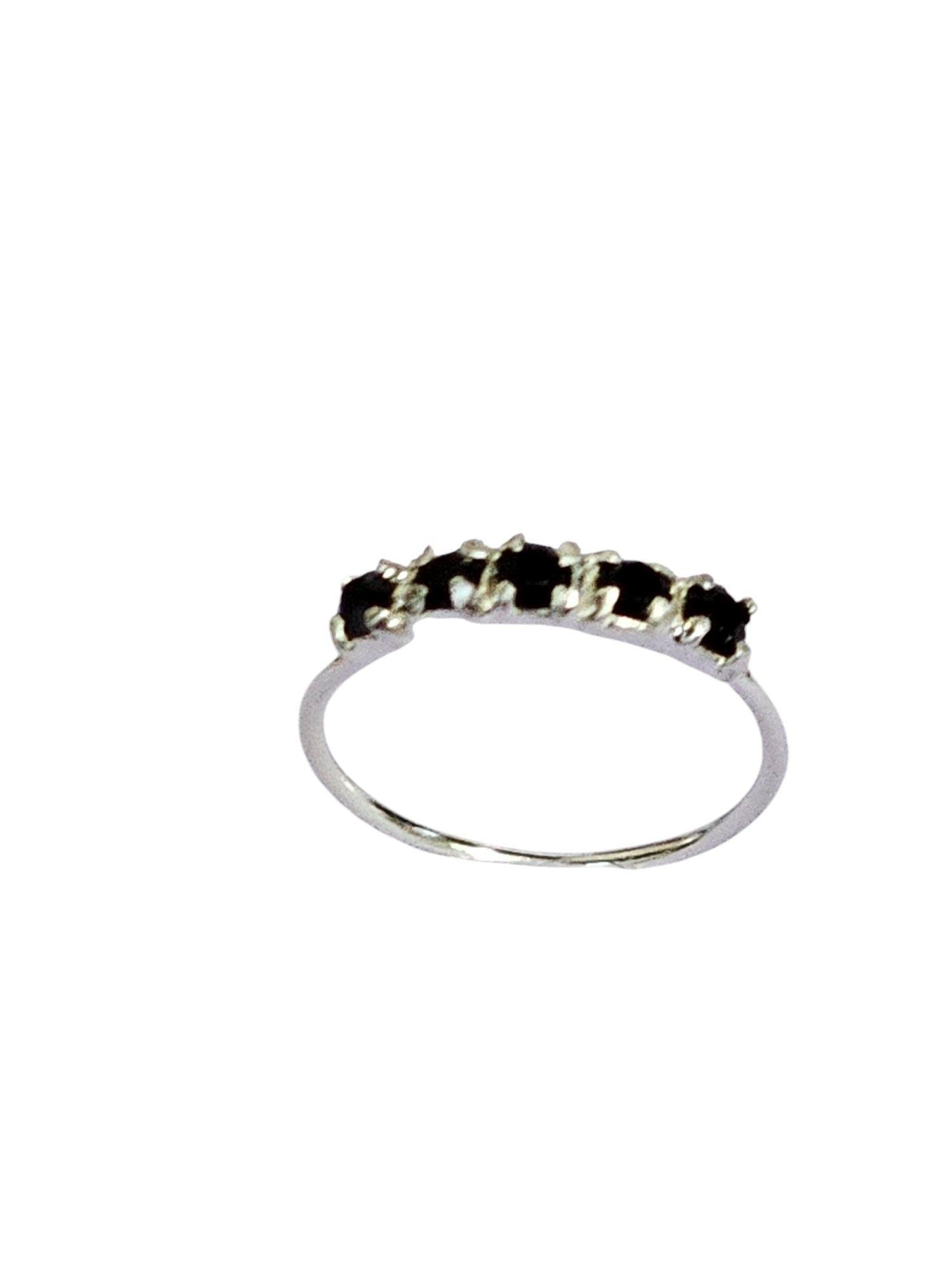 Aro Plata 925 Piercing Circones Negros Caja De Regalo-2