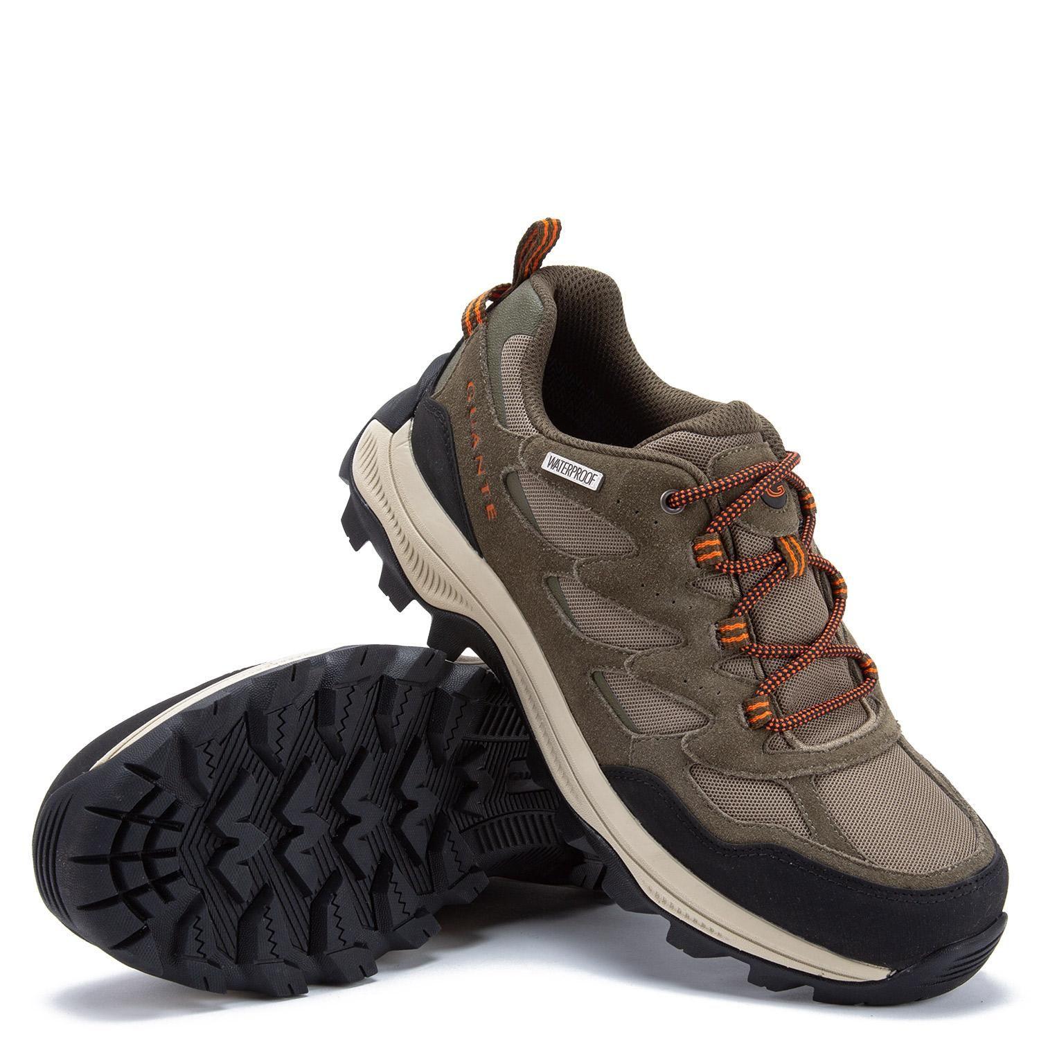 Zapatilla Outdoor de cuero hombre Guante olivo Tolten 0036009-3