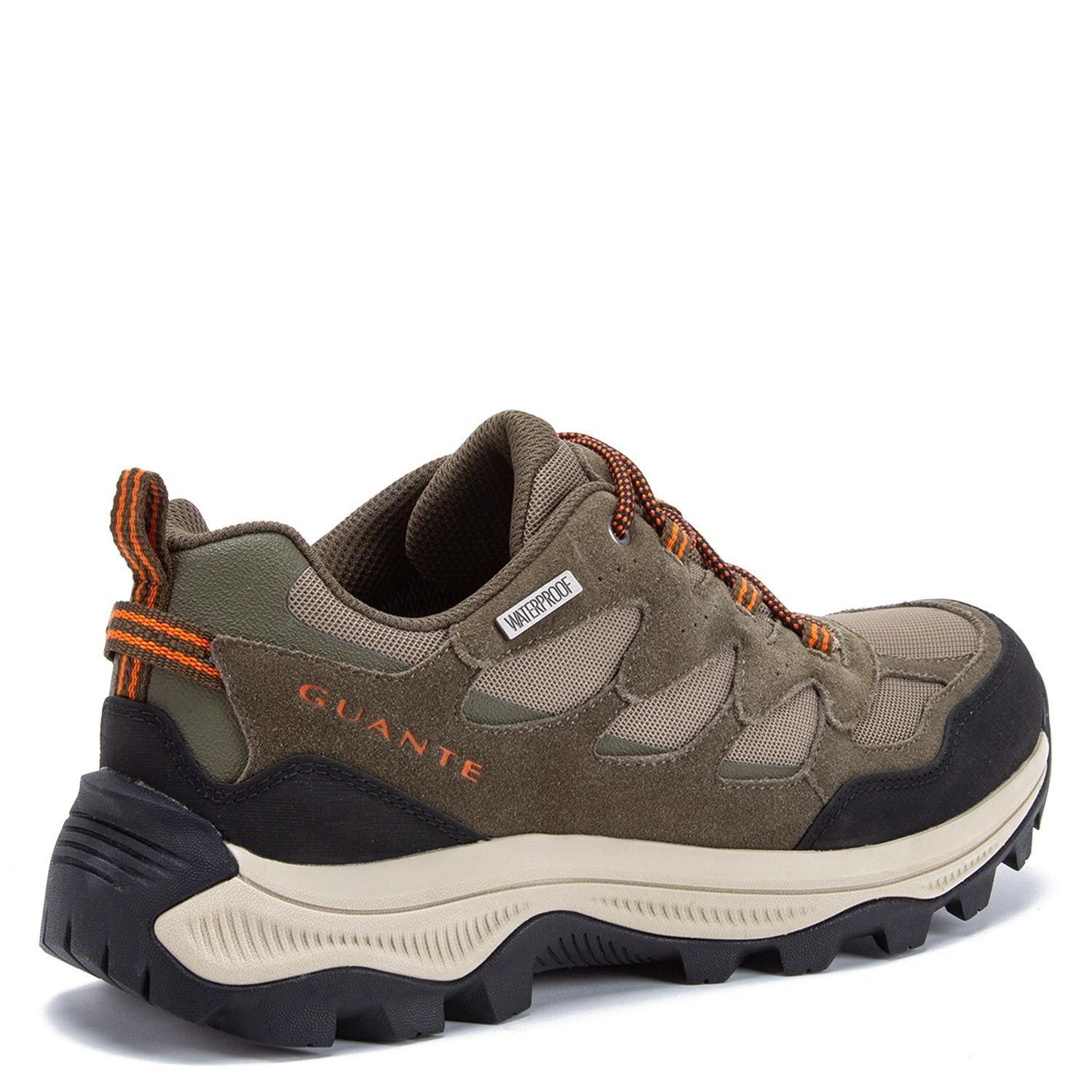 Zapatilla Outdoor de cuero hombre Guante olivo Tolten 0036009-4