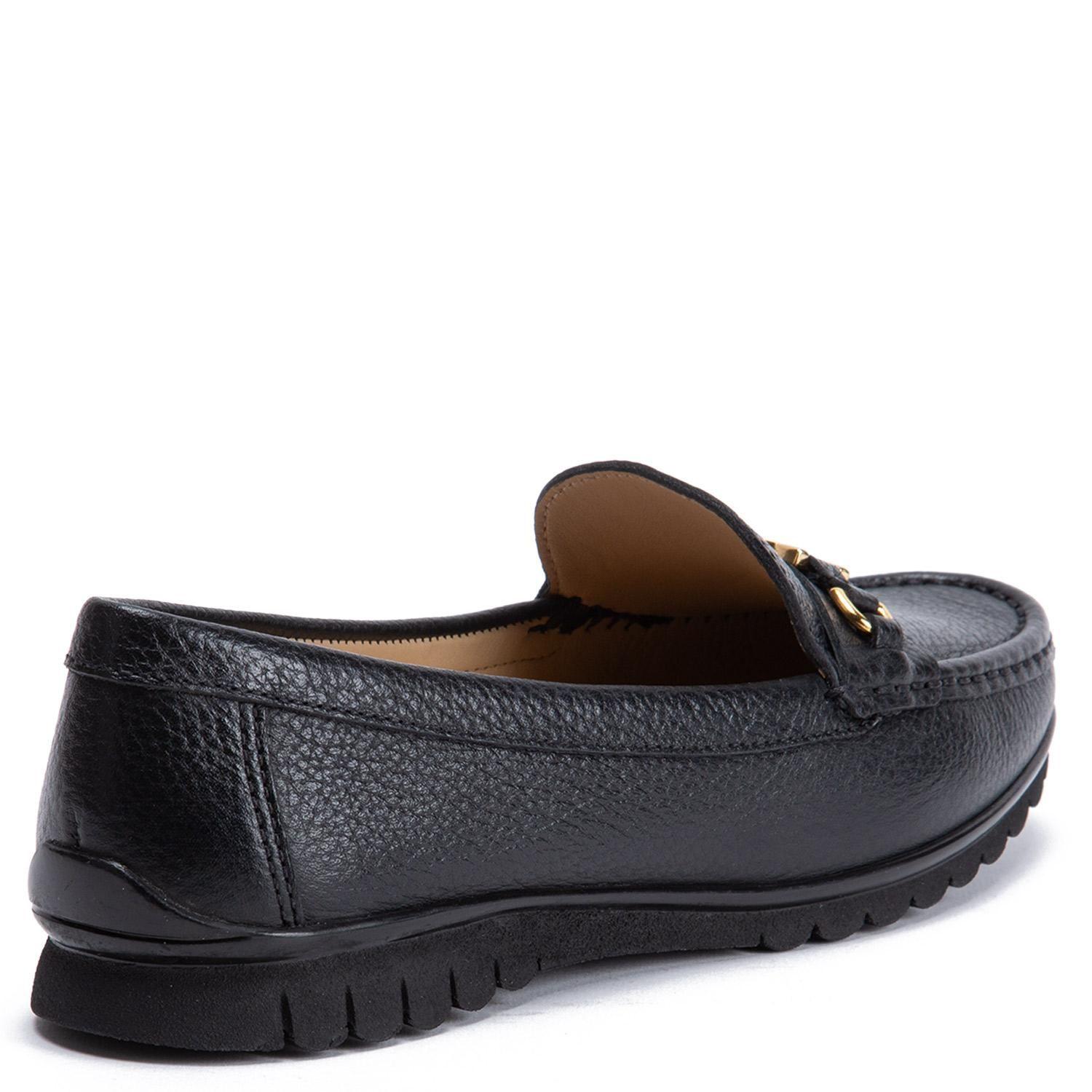 Mocasin de cuero mujer Gacel negro Trini-4