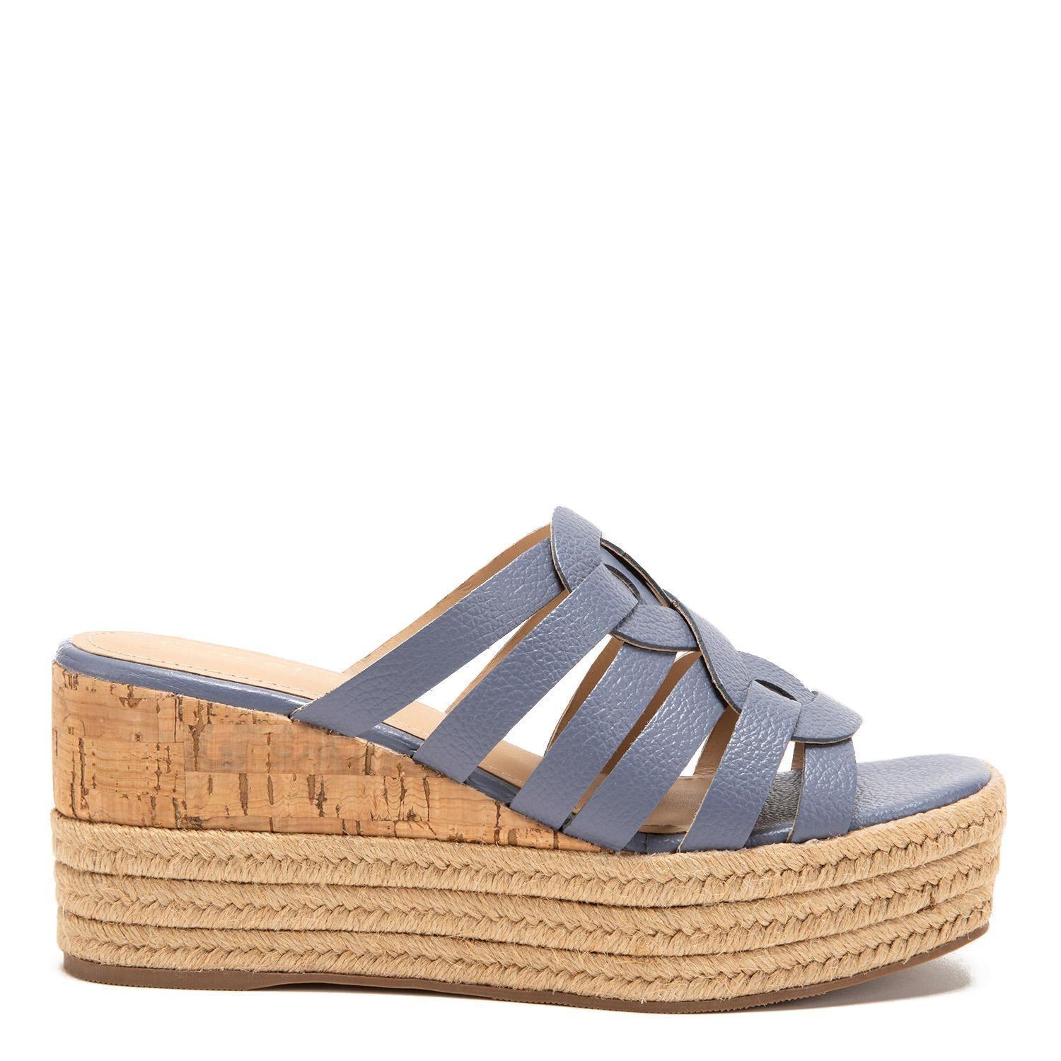 Sandalia de cuero mujer Gacel denim Eduarda 0659518-0
