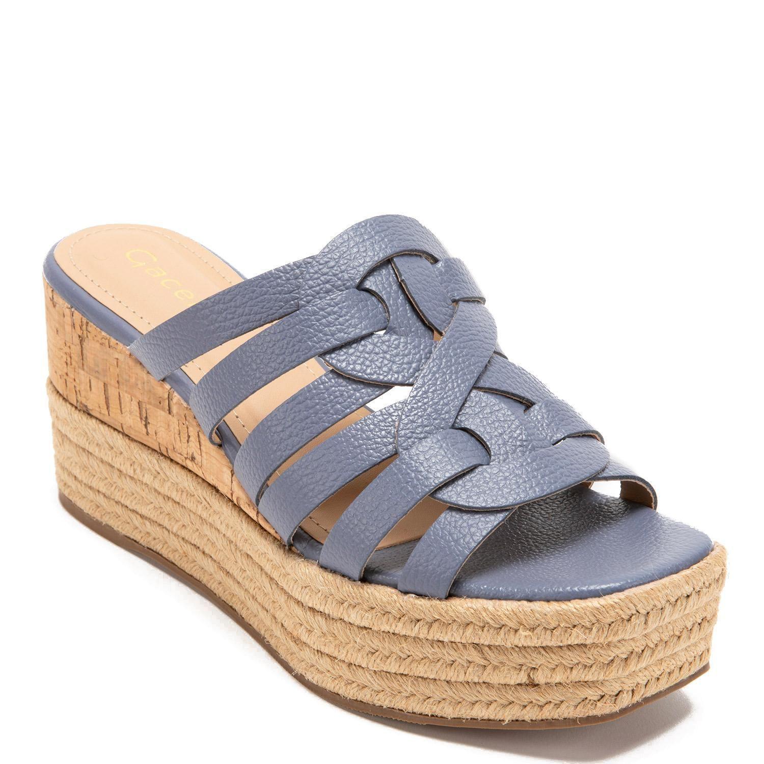 Sandalia de cuero mujer Gacel denim Eduarda 0659518-2
