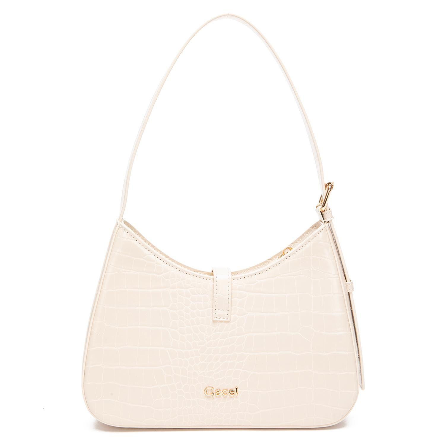 Cartera mujer Gacel off white oval-1