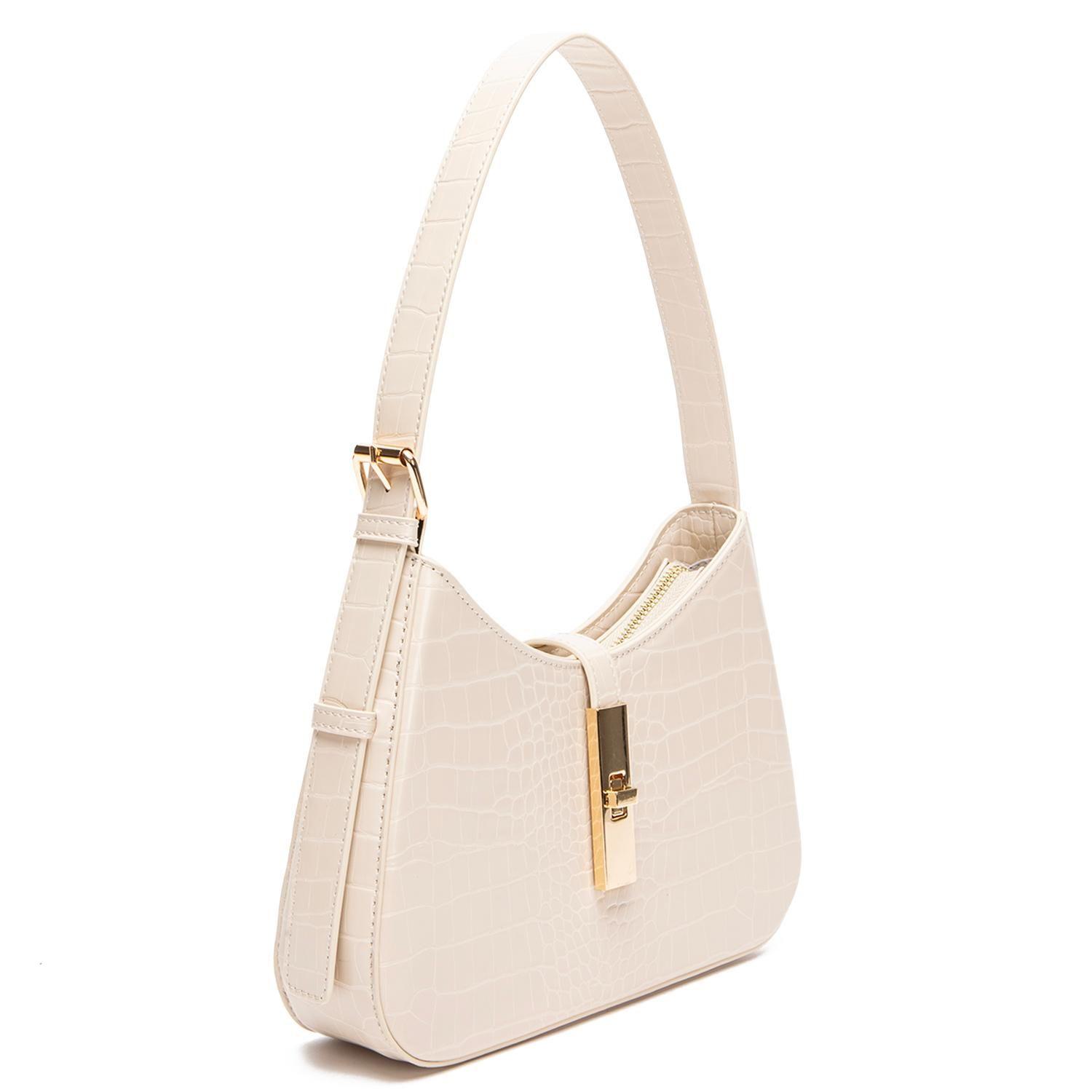 Cartera mujer Gacel off white oval-2