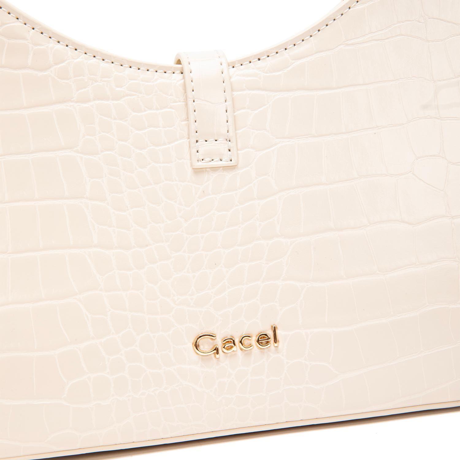 Cartera mujer Gacel off white oval-3
