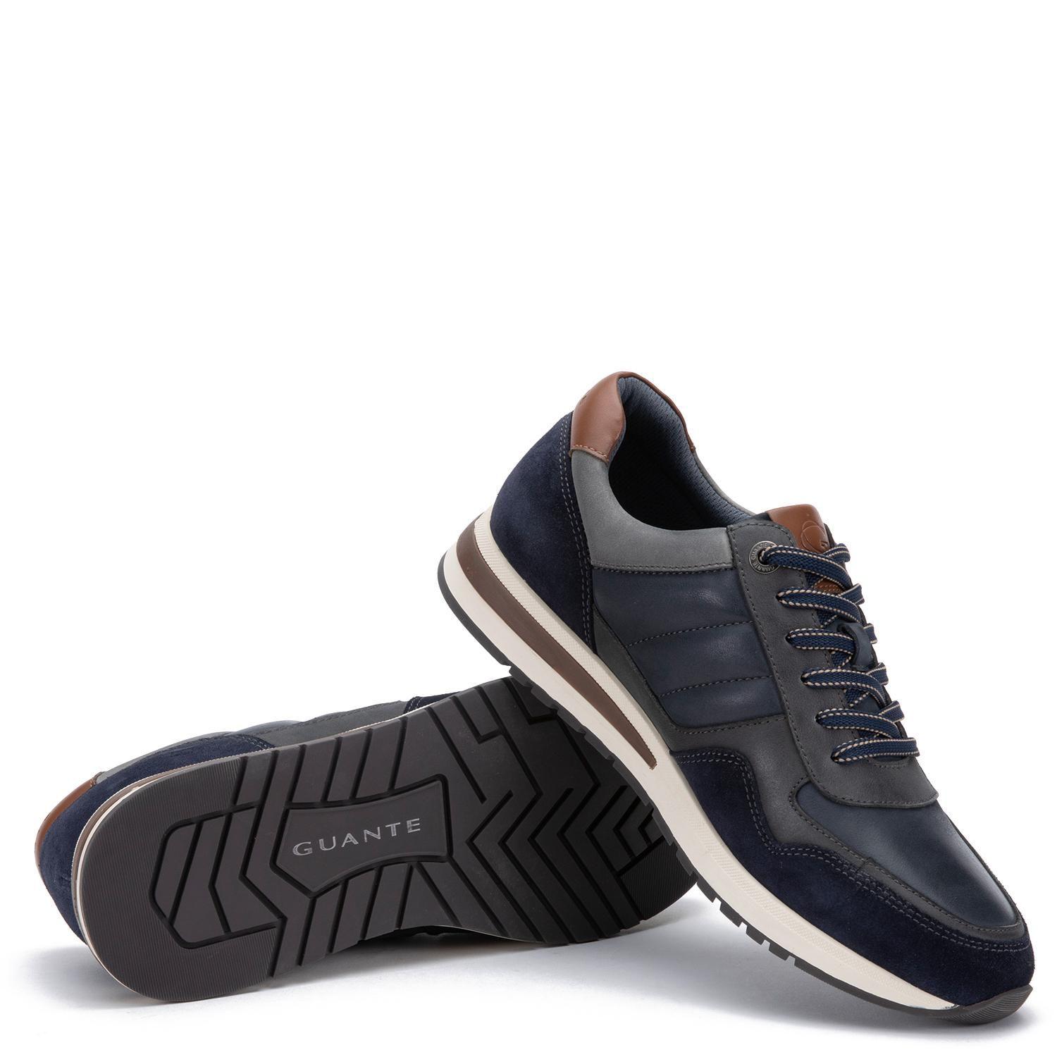Zapatilla de cuero hombre Guante marino Pekin-3
