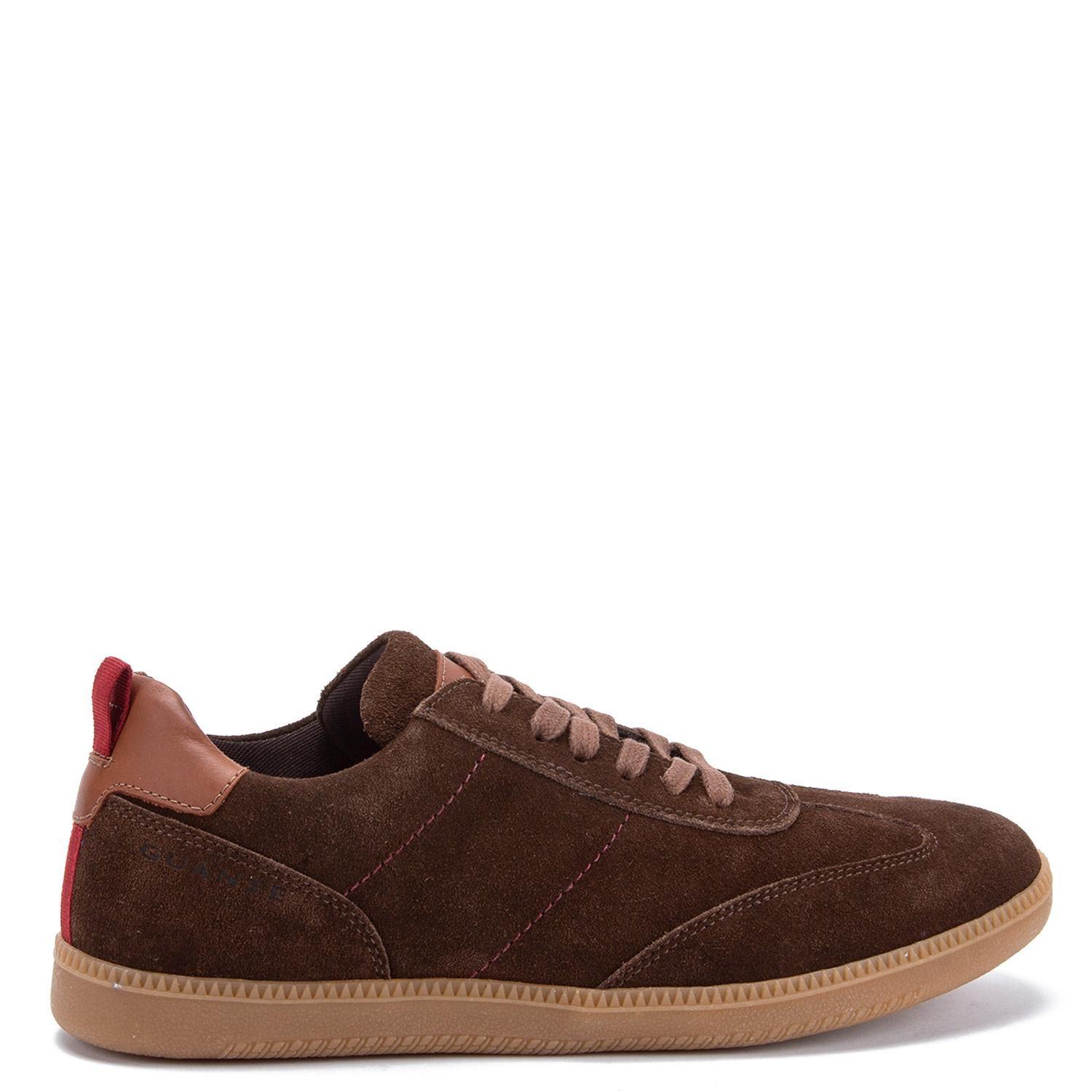 Zapatilla de cuero hombre Guante Chocolate Keith-0