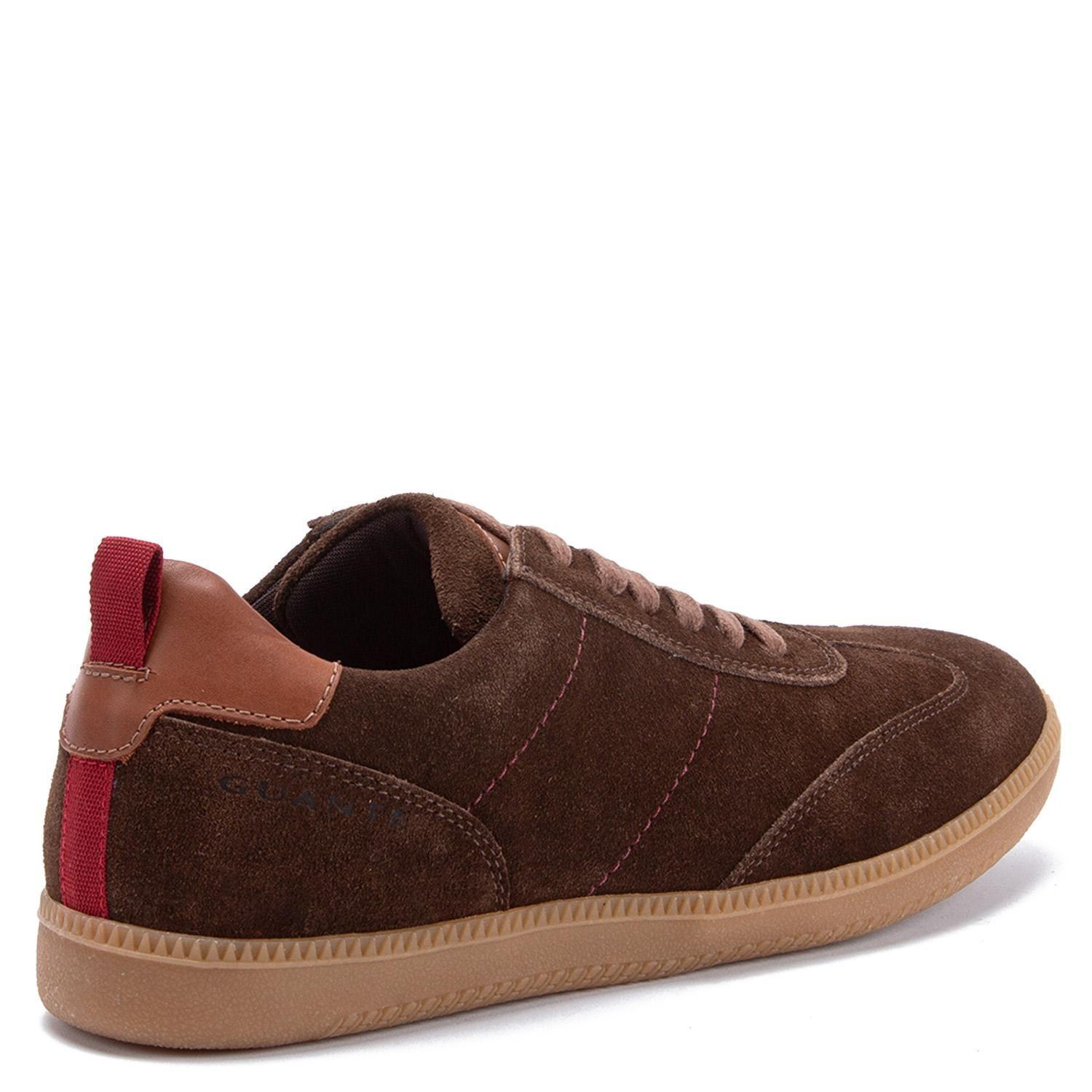 Zapatilla de cuero hombre Guante Chocolate Keith-4