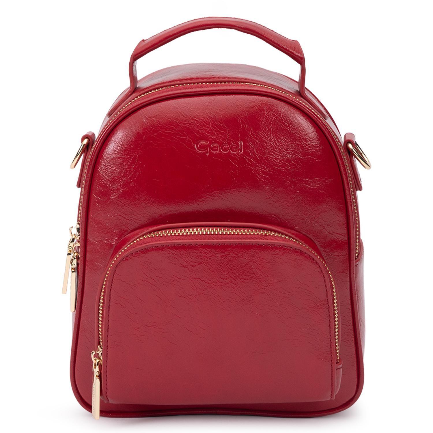 Mochila mujer Gacel rojo pequeña-0