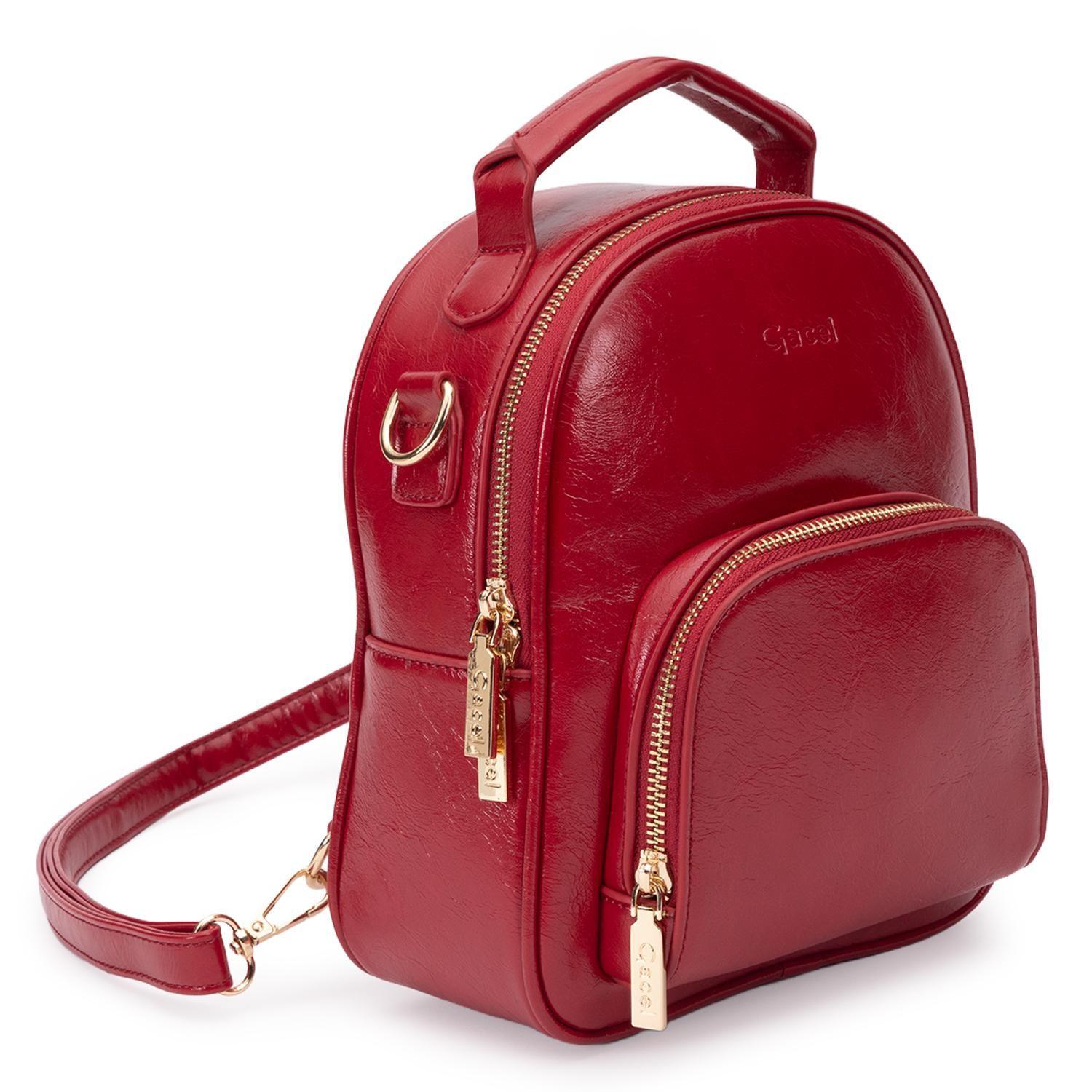 Mochila mujer Gacel rojo pequeña-2