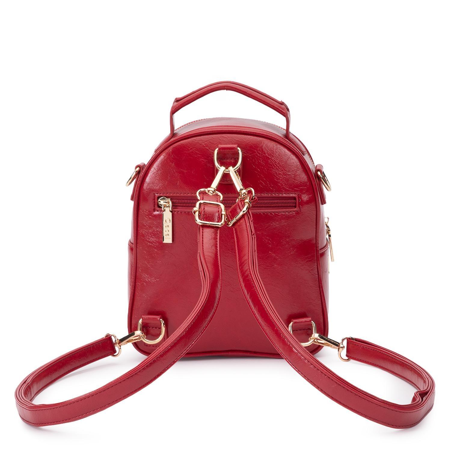 Mochila mujer Gacel rojo pequeña-3