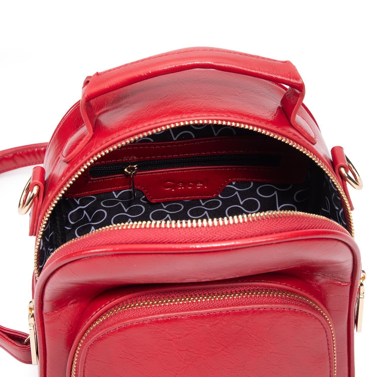 Mochila mujer Gacel rojo pequeña-5