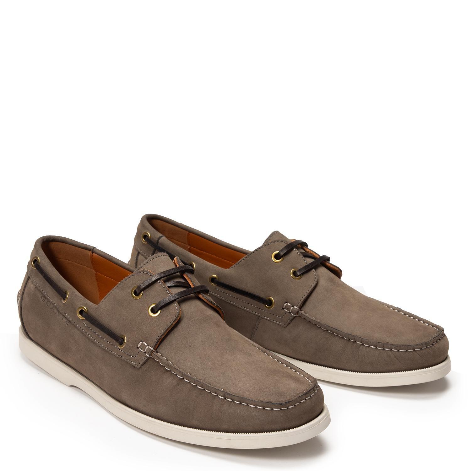 Mocasin de cuero hombre Guante gris Llanes 0036515-3