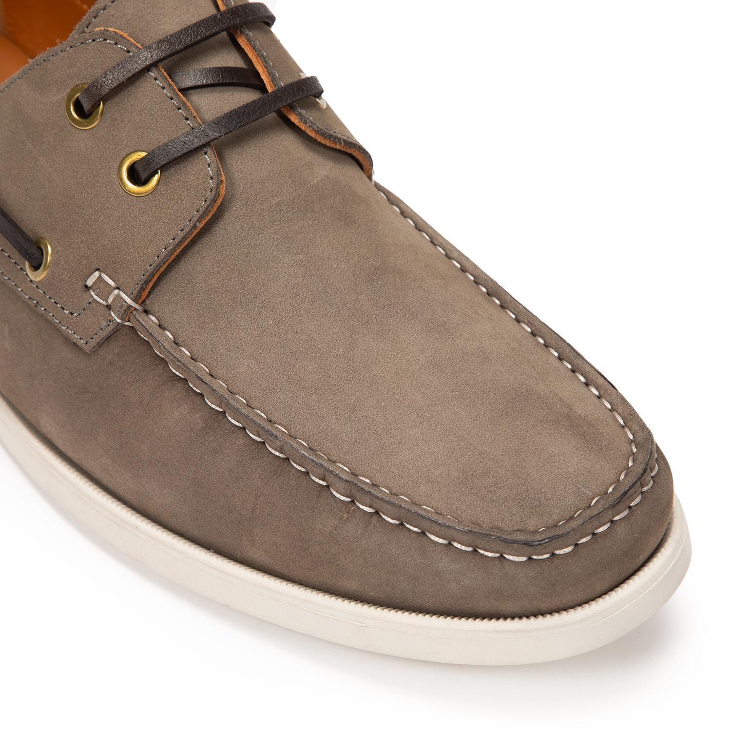 Mocasin de cuero hombre Guante gris Llanes 0036515-5