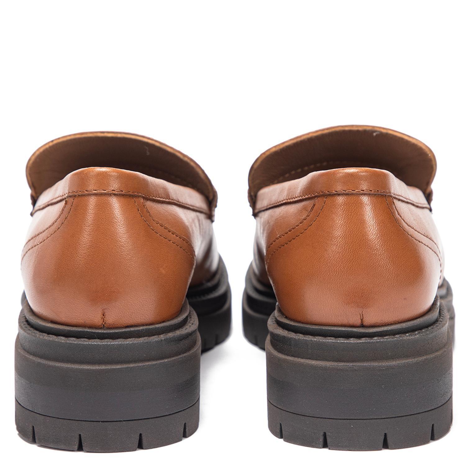 Mocasin de cuero mujer Gacel tostado Timothy-3