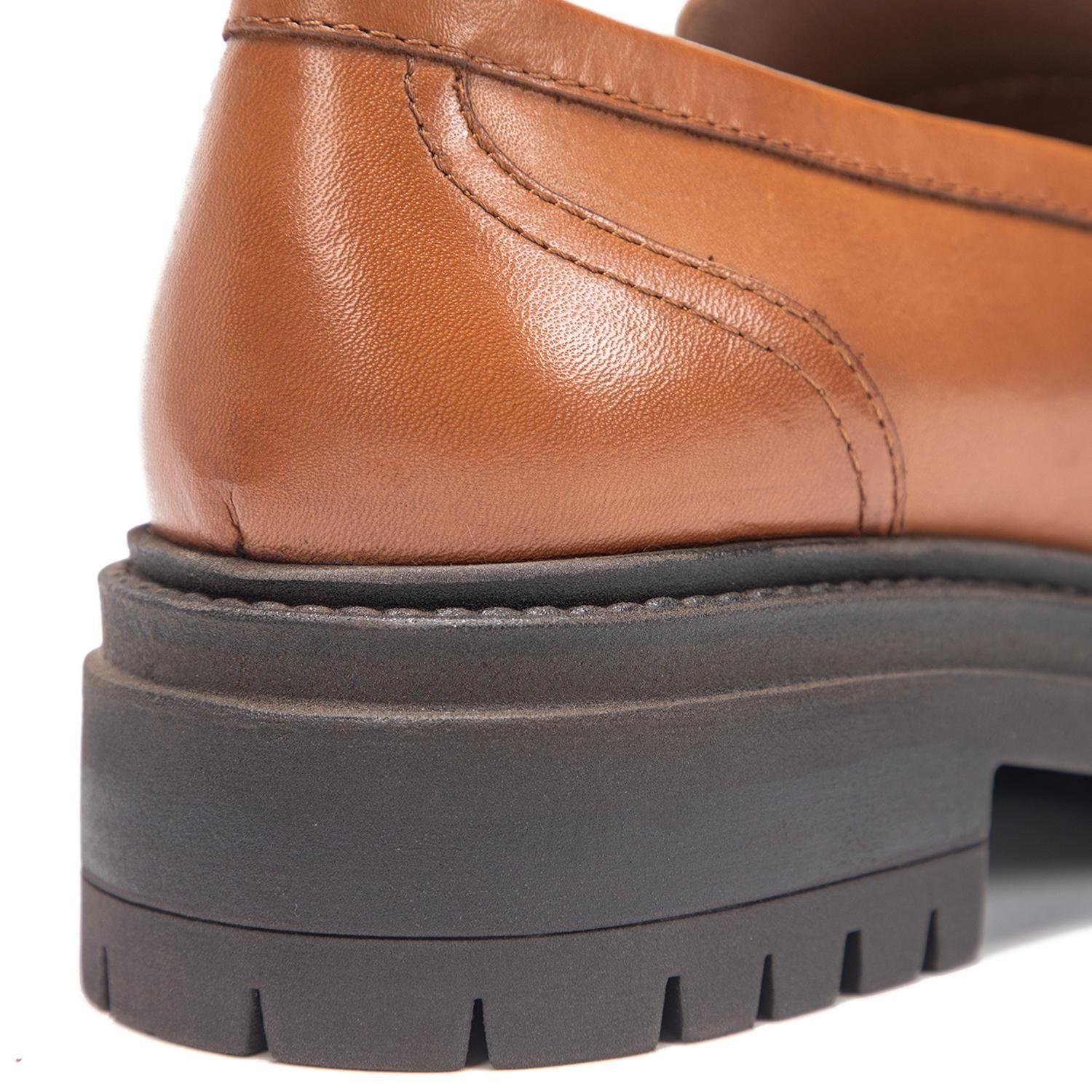 Mocasin de cuero mujer Gacel tostado Timothy-5