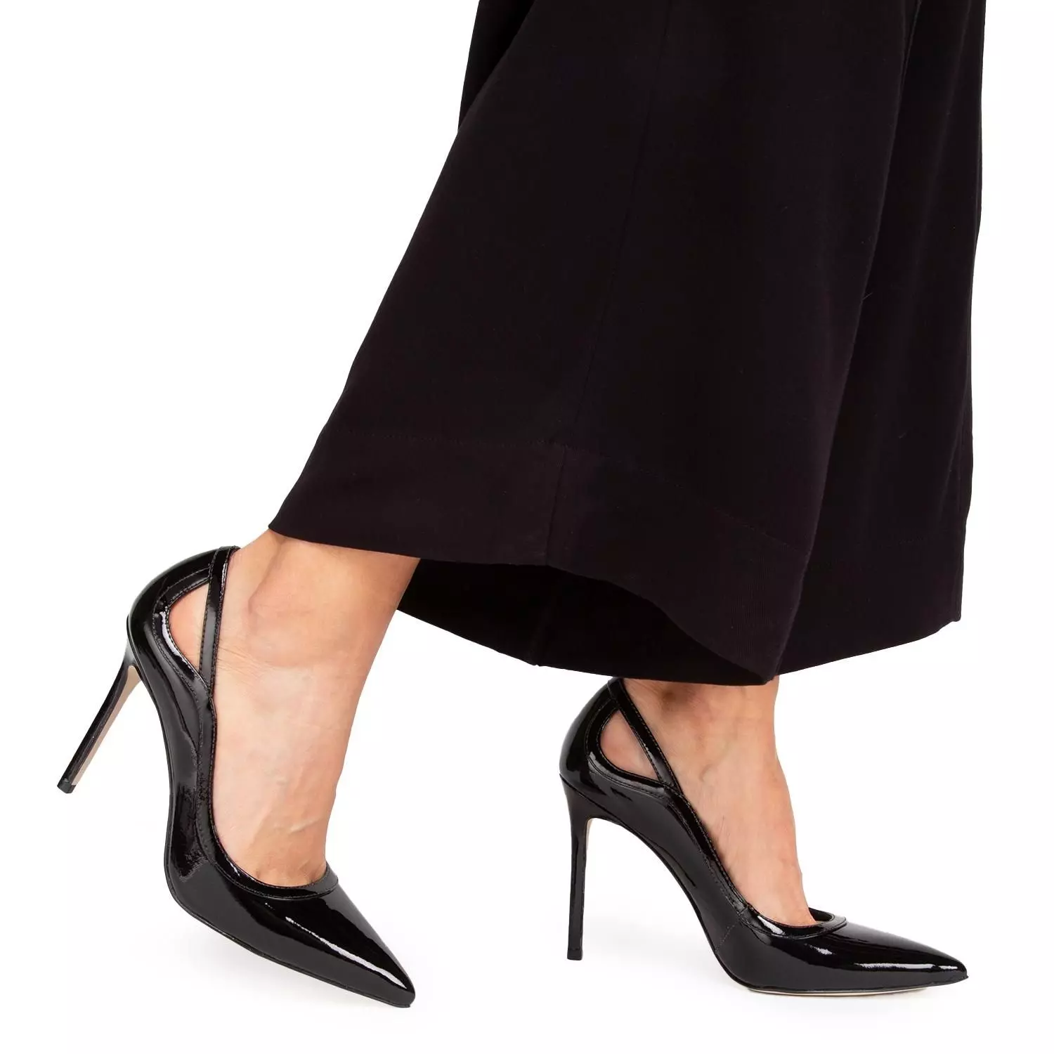 Zapato de cuero mujer Gacel negro Vega 0660647-1